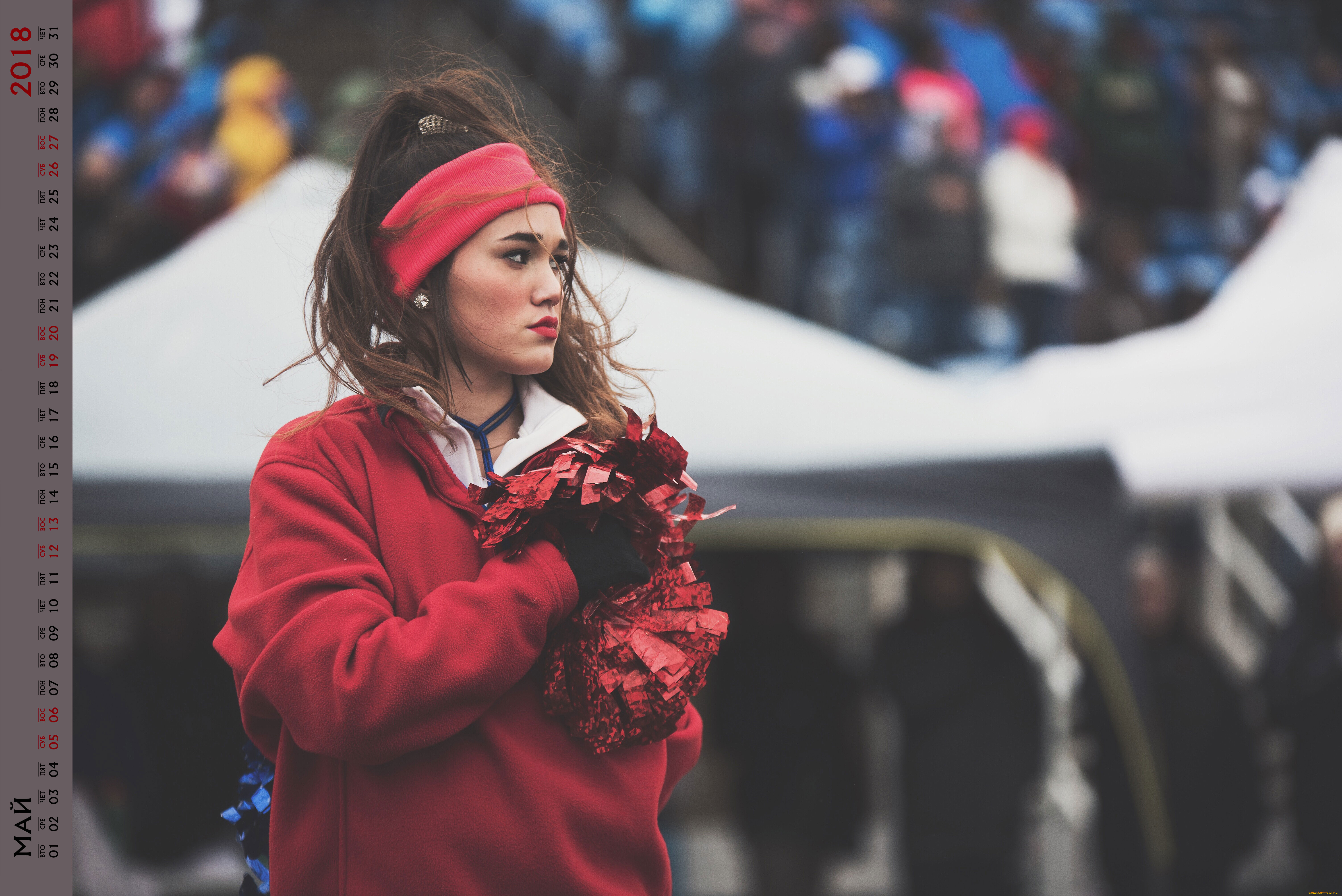 календари, девушки, взгляд