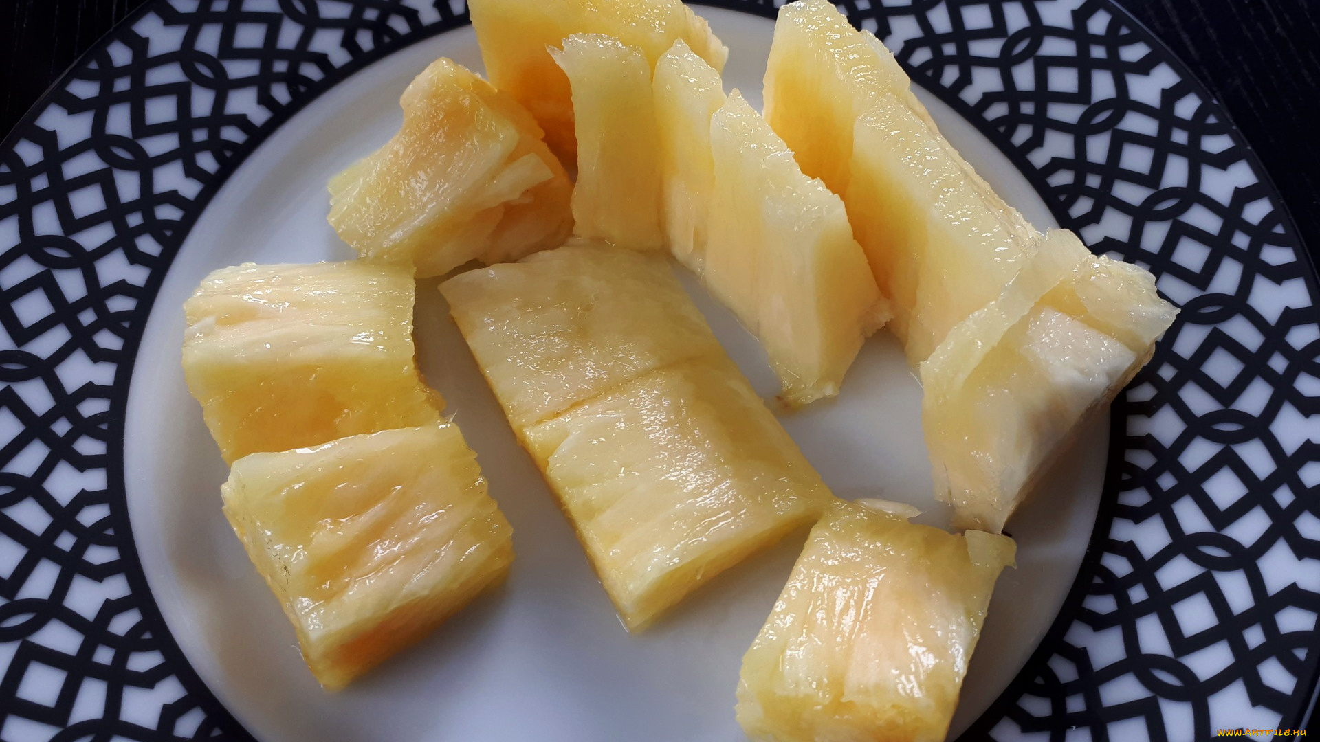 еда, ананас, ломтики