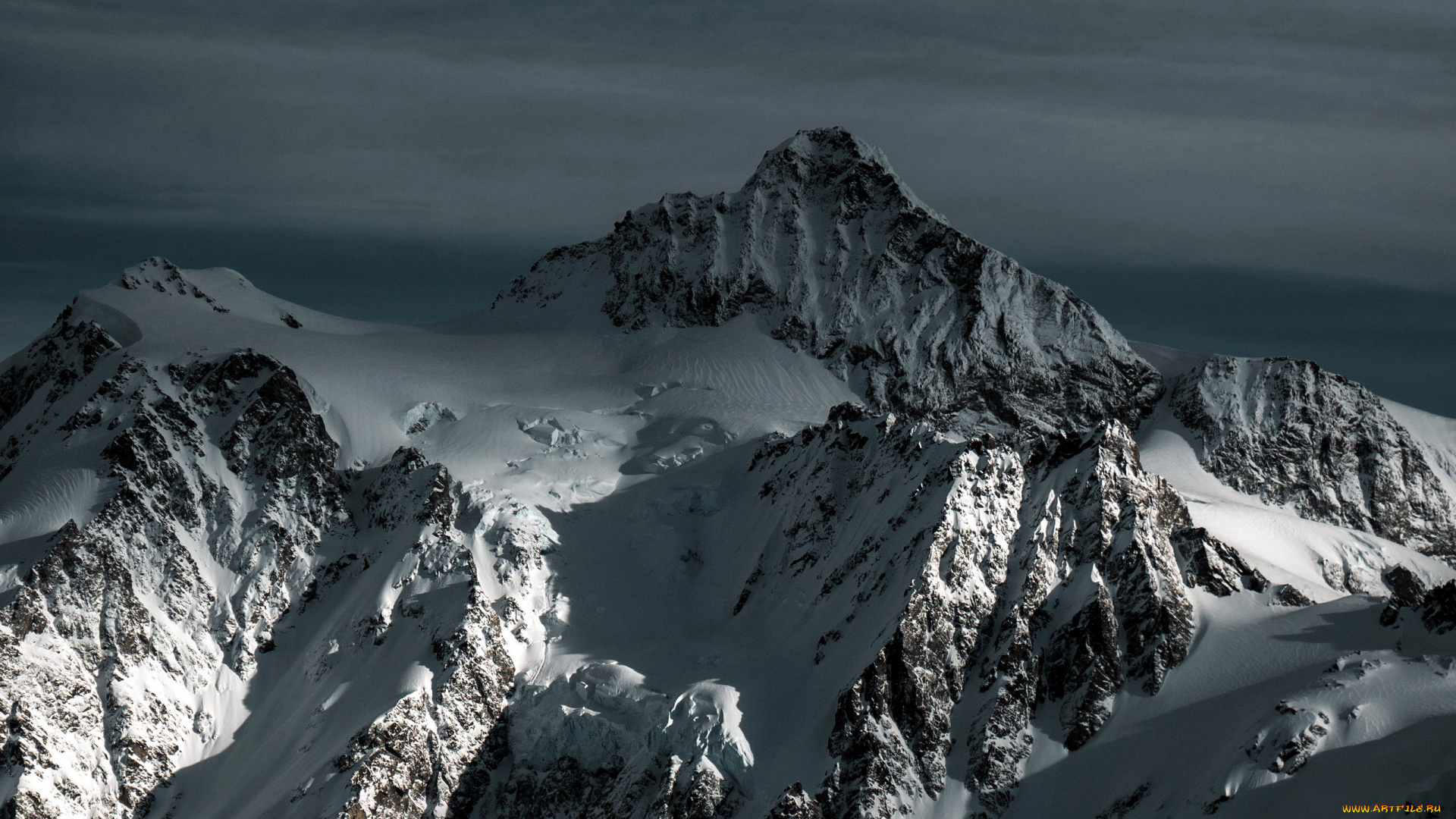 природа, горы, снег