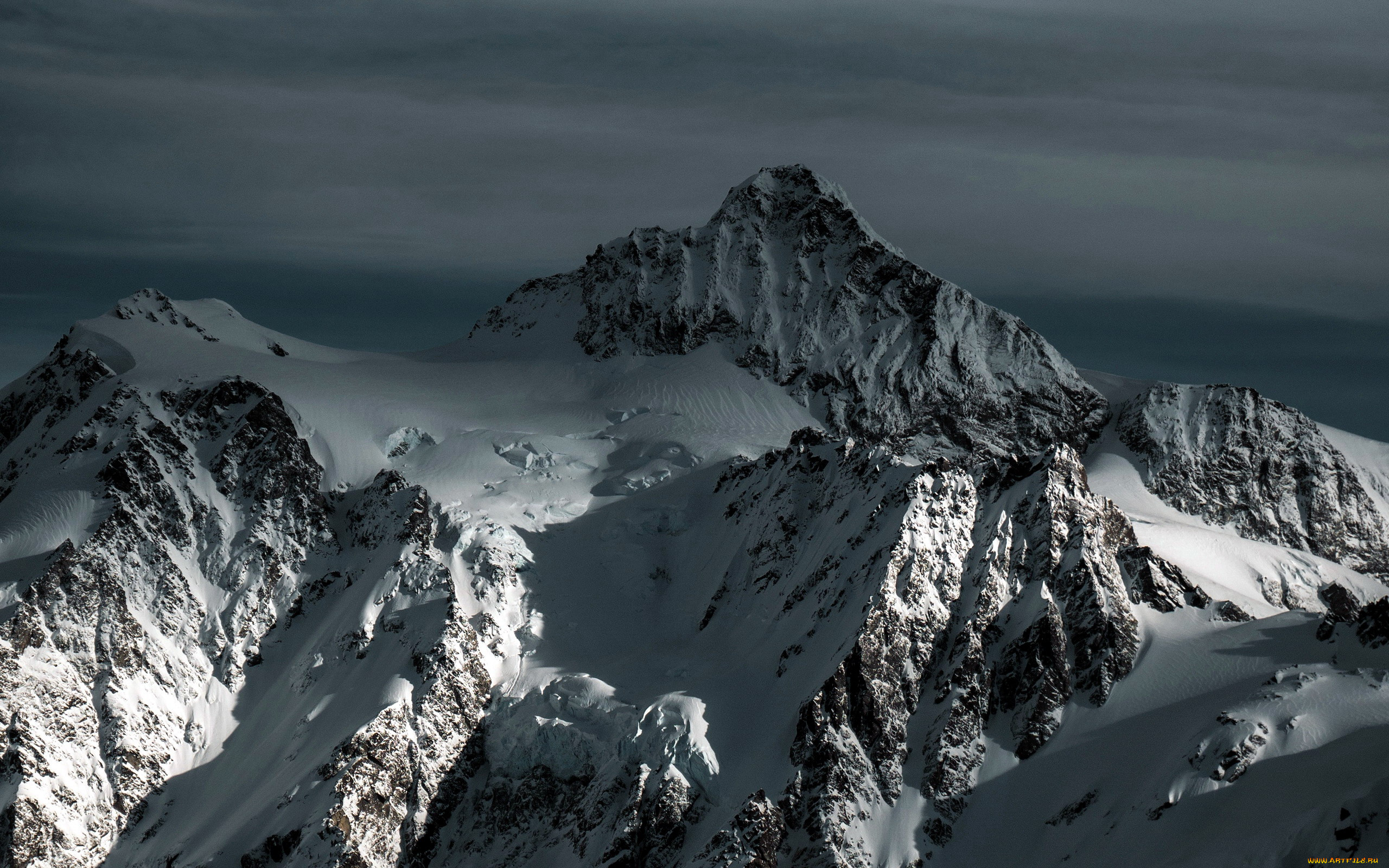 природа, горы, снег