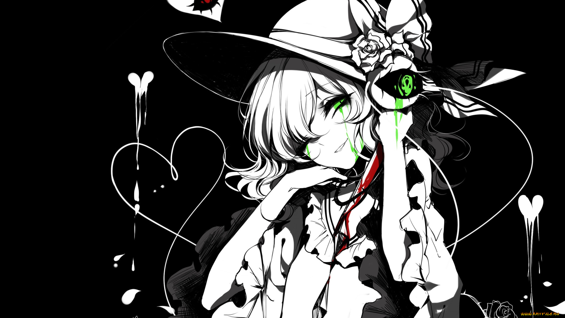 sheya, аниме, touhou, девушка