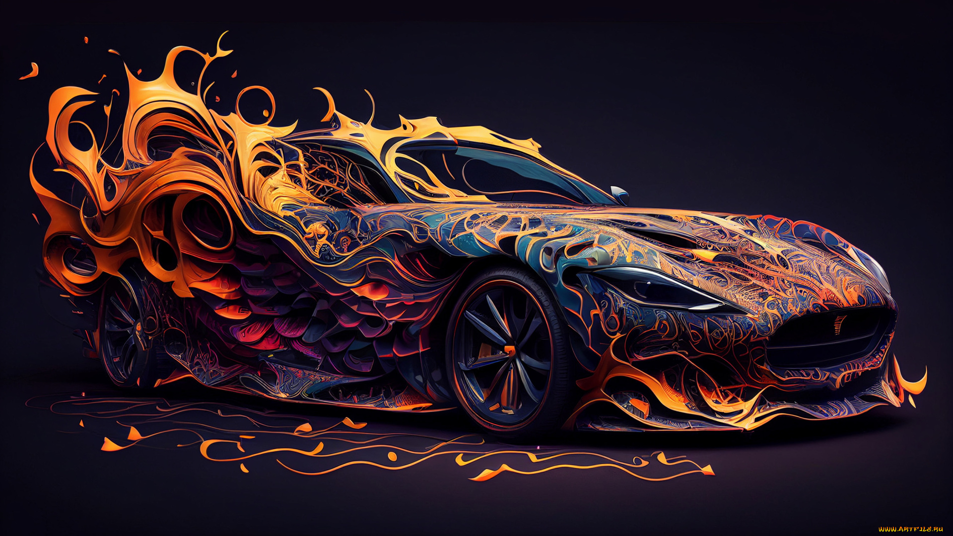 автомобили, 3д, нейросети, графика, автомобиль