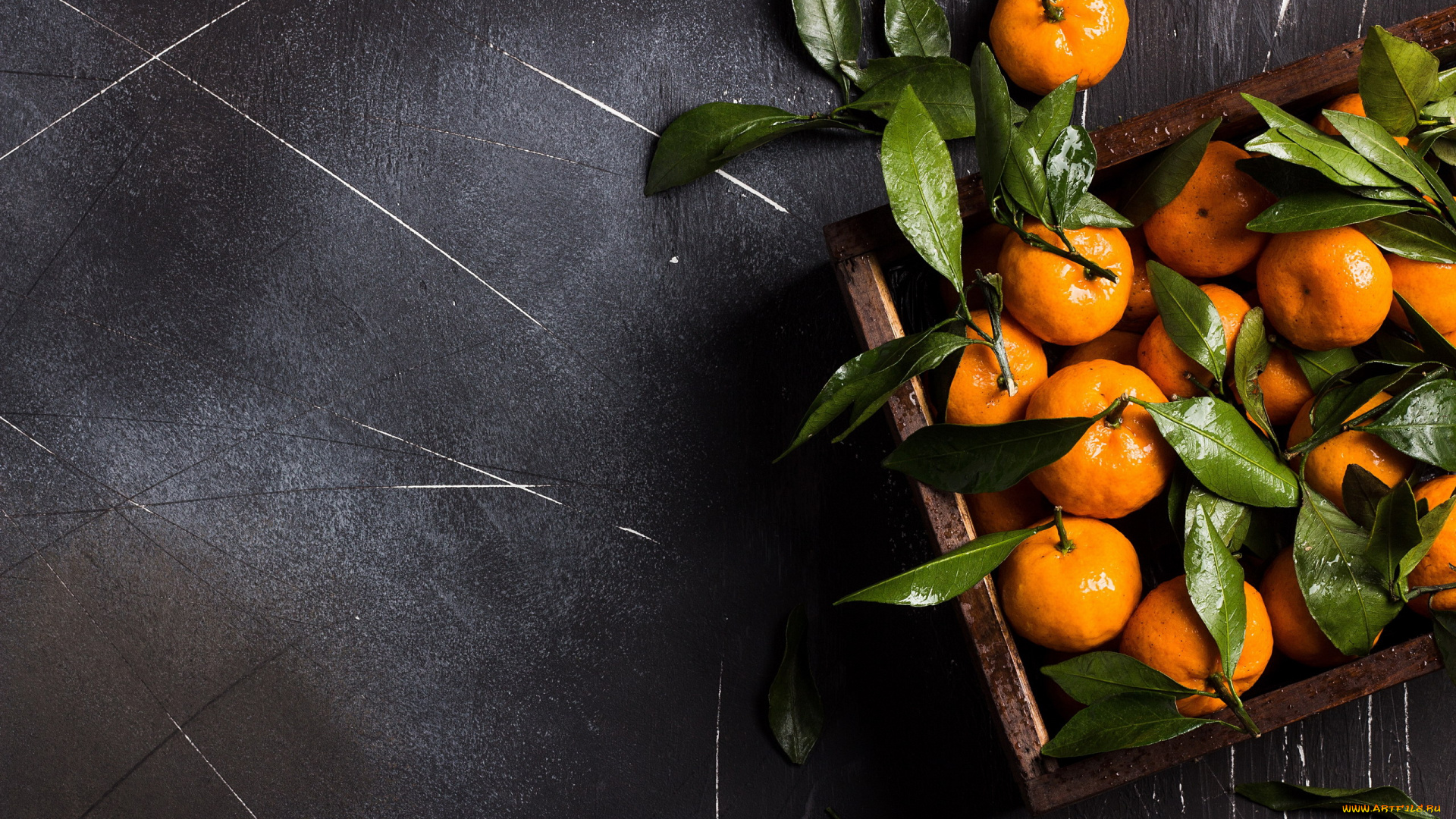еда, цитрусы, мандарины