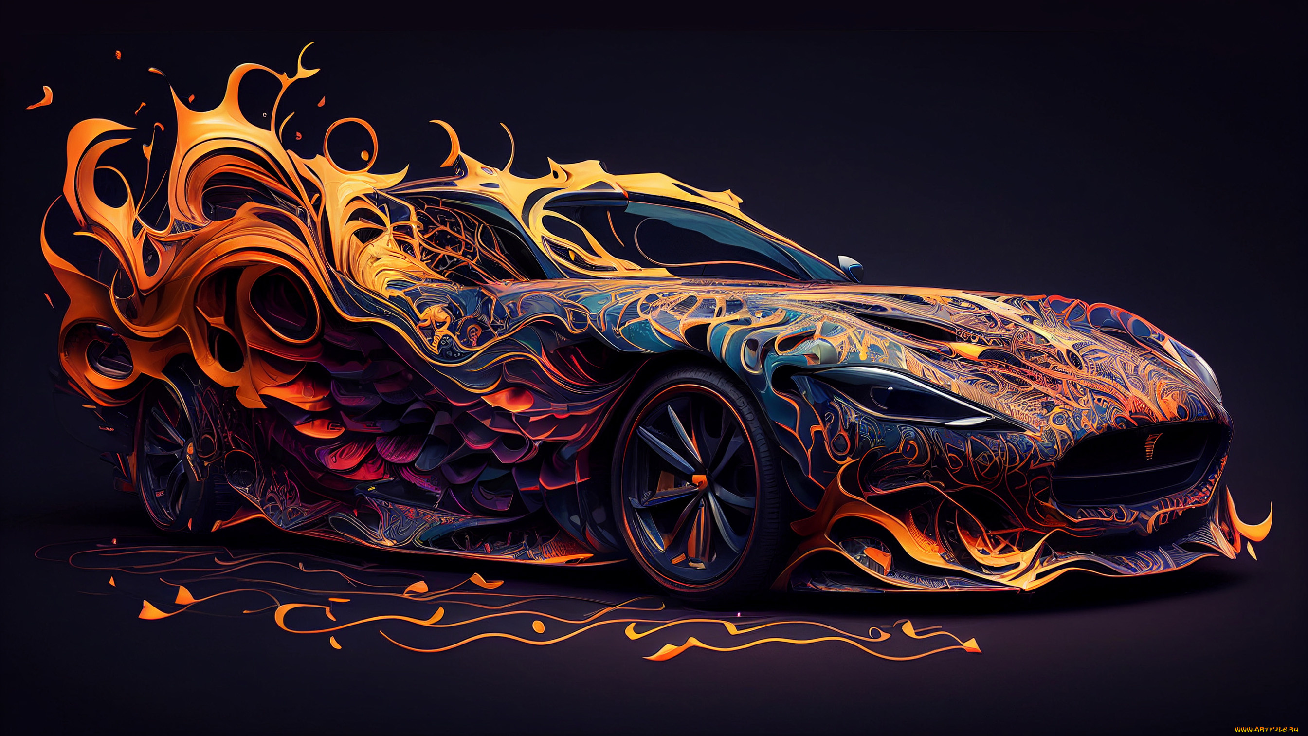 автомобили, 3д, нейросети, графика, автомобиль