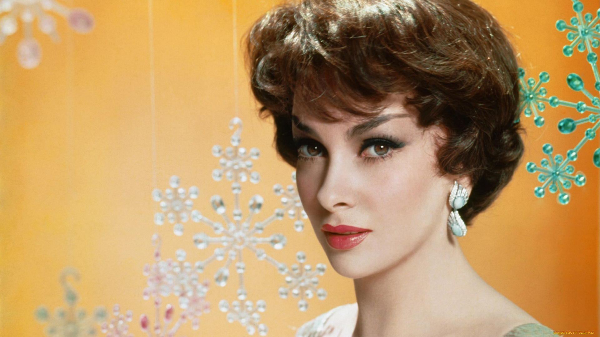 gina, lollobrigida, девушки, gina, lollobrigida, девушка, актриса, красотка, взгляд, макияж, лицо, портрет, сексуальная