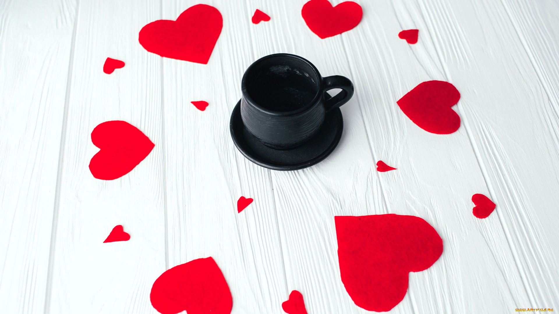 праздничные, день, святого, валентина, , сердечки, , любовь, стол, сердечки, блюдце, чашка