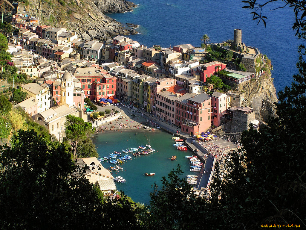 города, амальфийское, лигурийское, побережье, италия