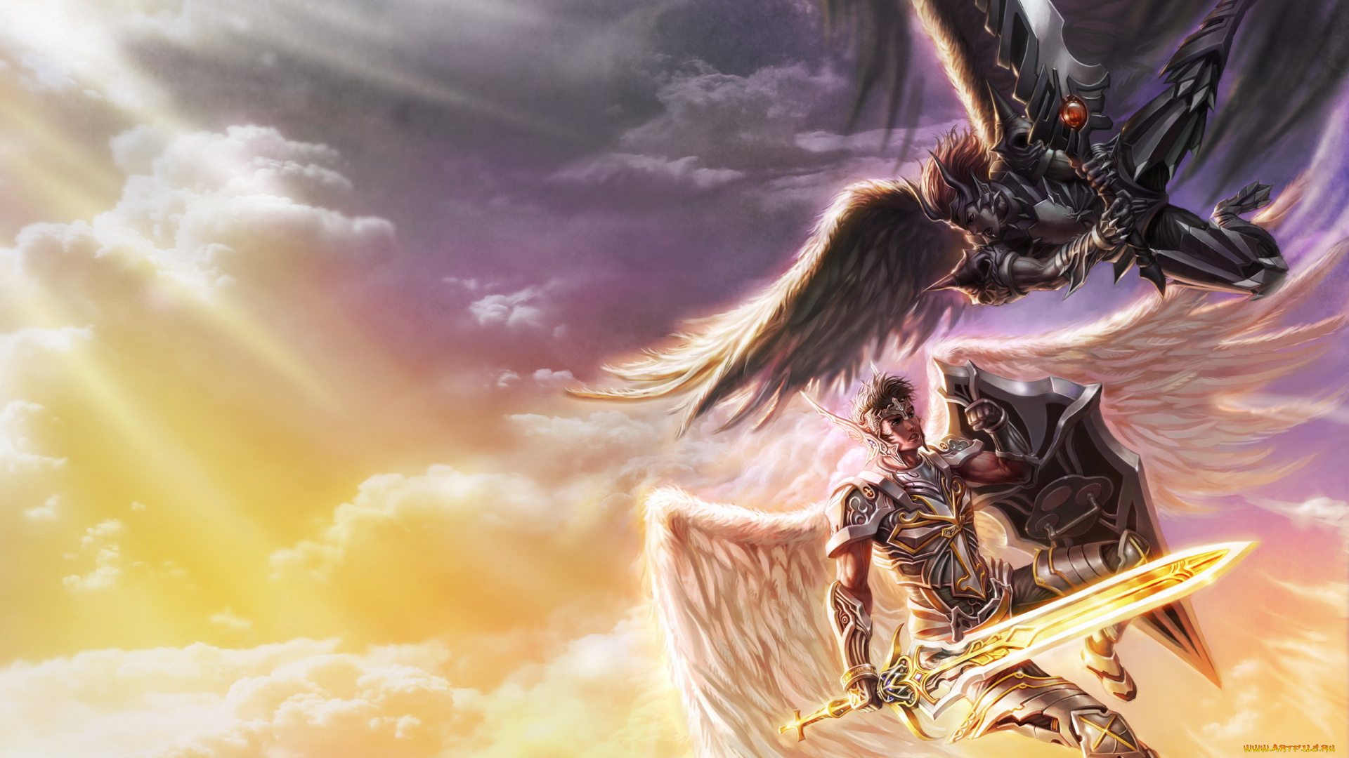 фэнтези, ангелы, ангел, демон