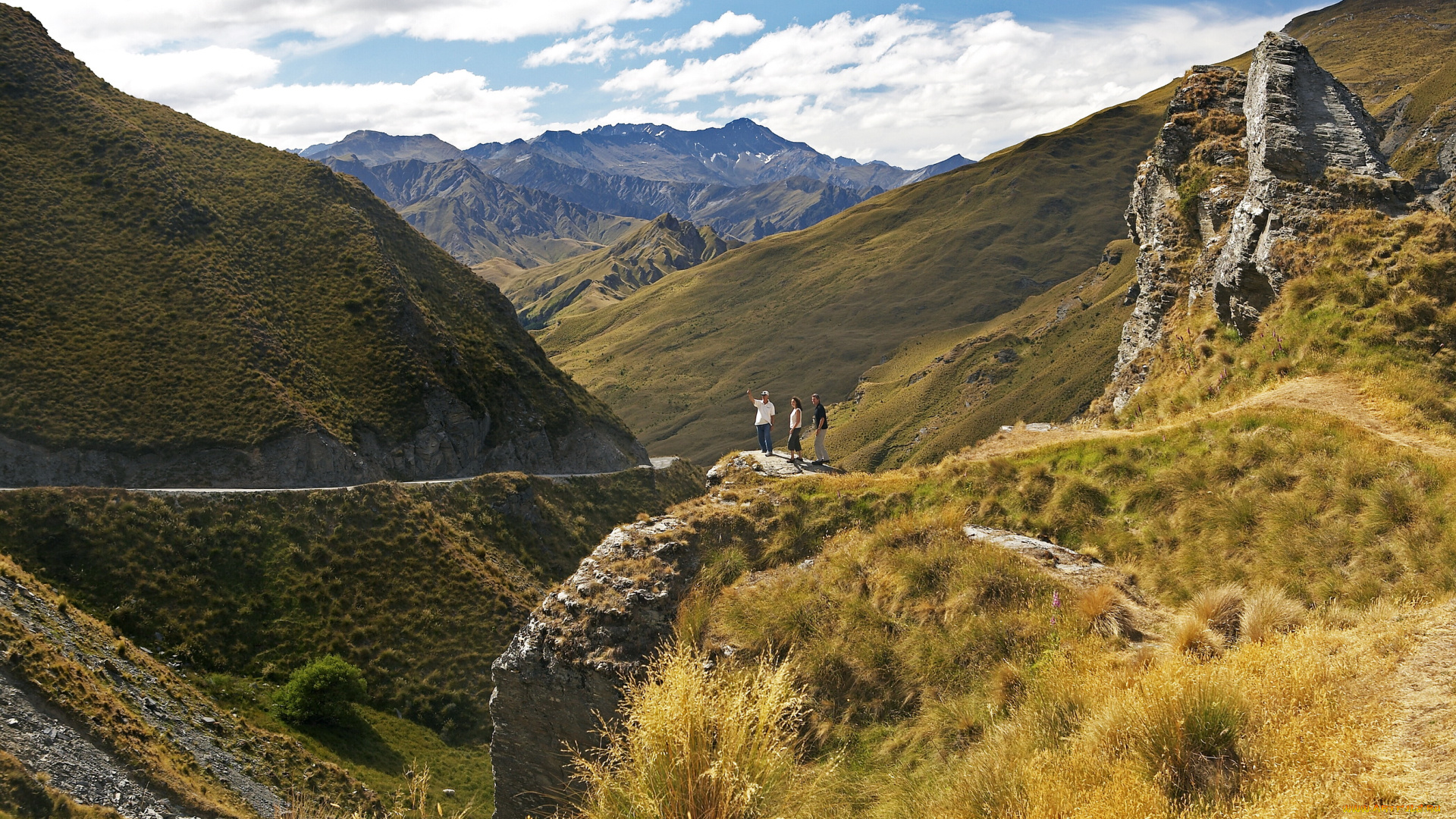 природа, горы, skippers, canyon, queenstown, newzealand