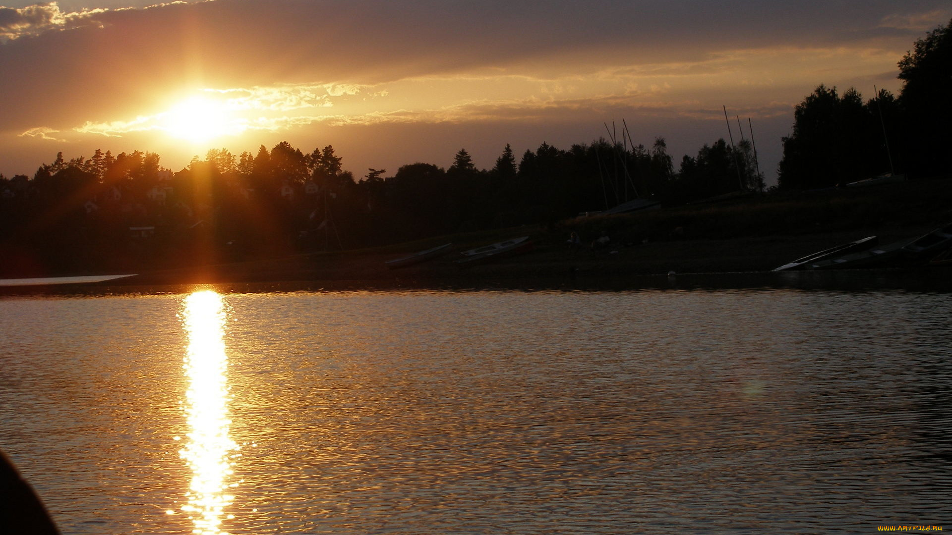 природа, восходы, закаты, река, вечер, закат