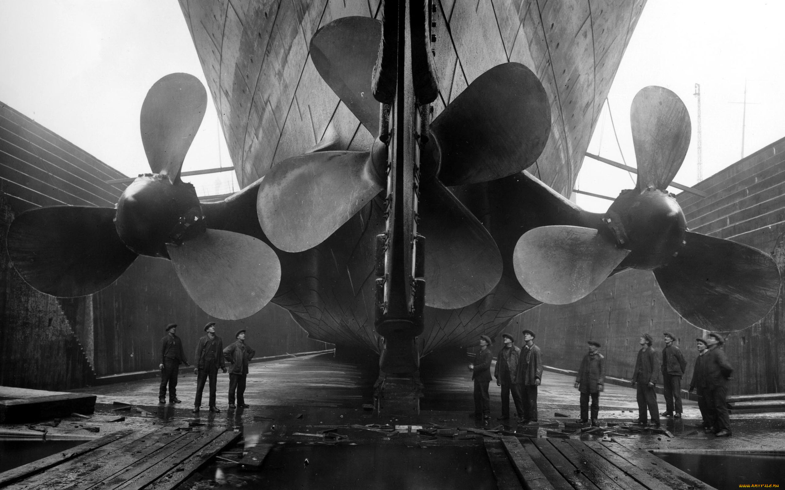 титаник, корабли, лайнеры, судоверфь, док, винты, корабль