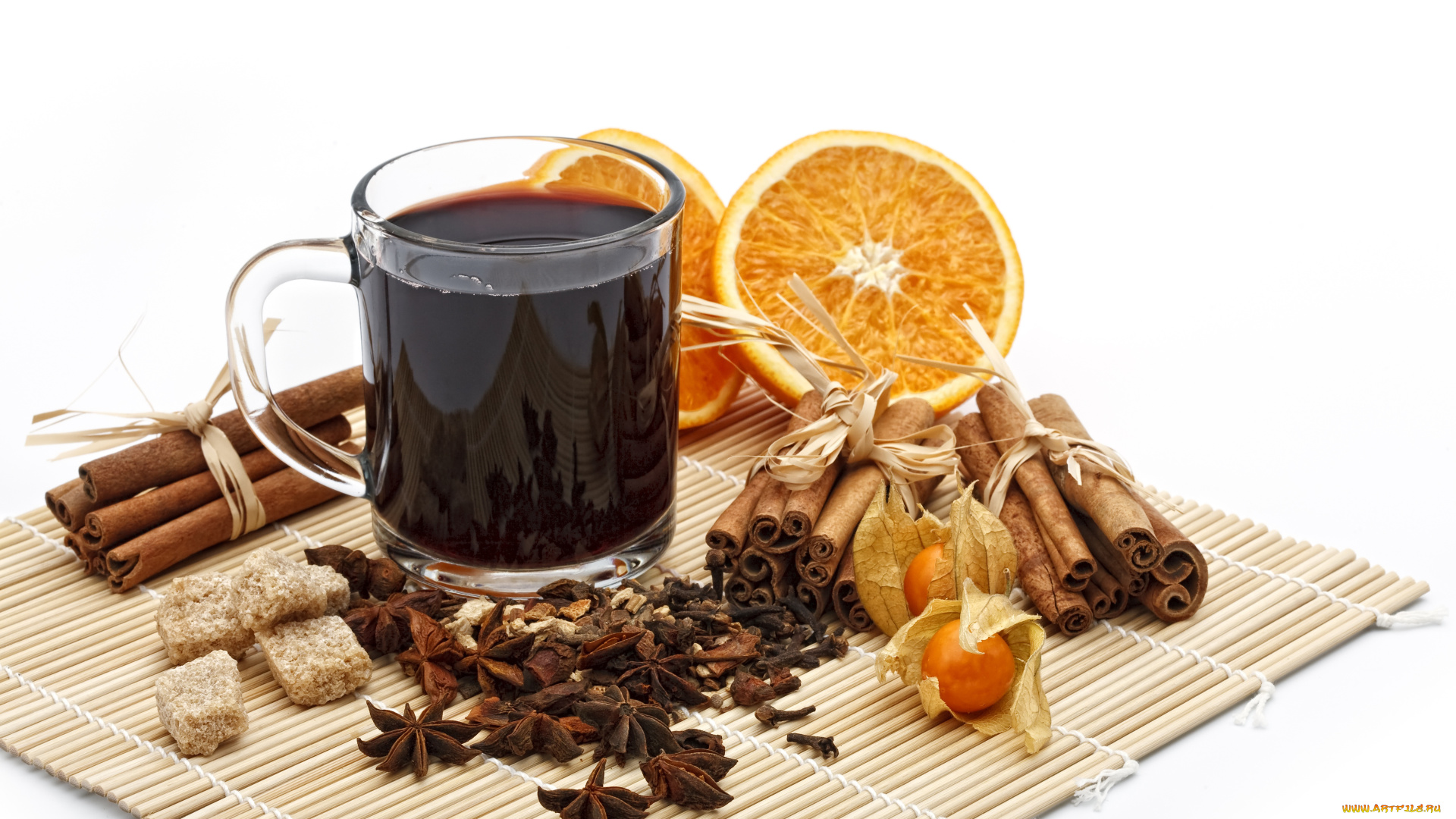 еда, кофе, кофейные, зёрна, бадьян, корица, приправы