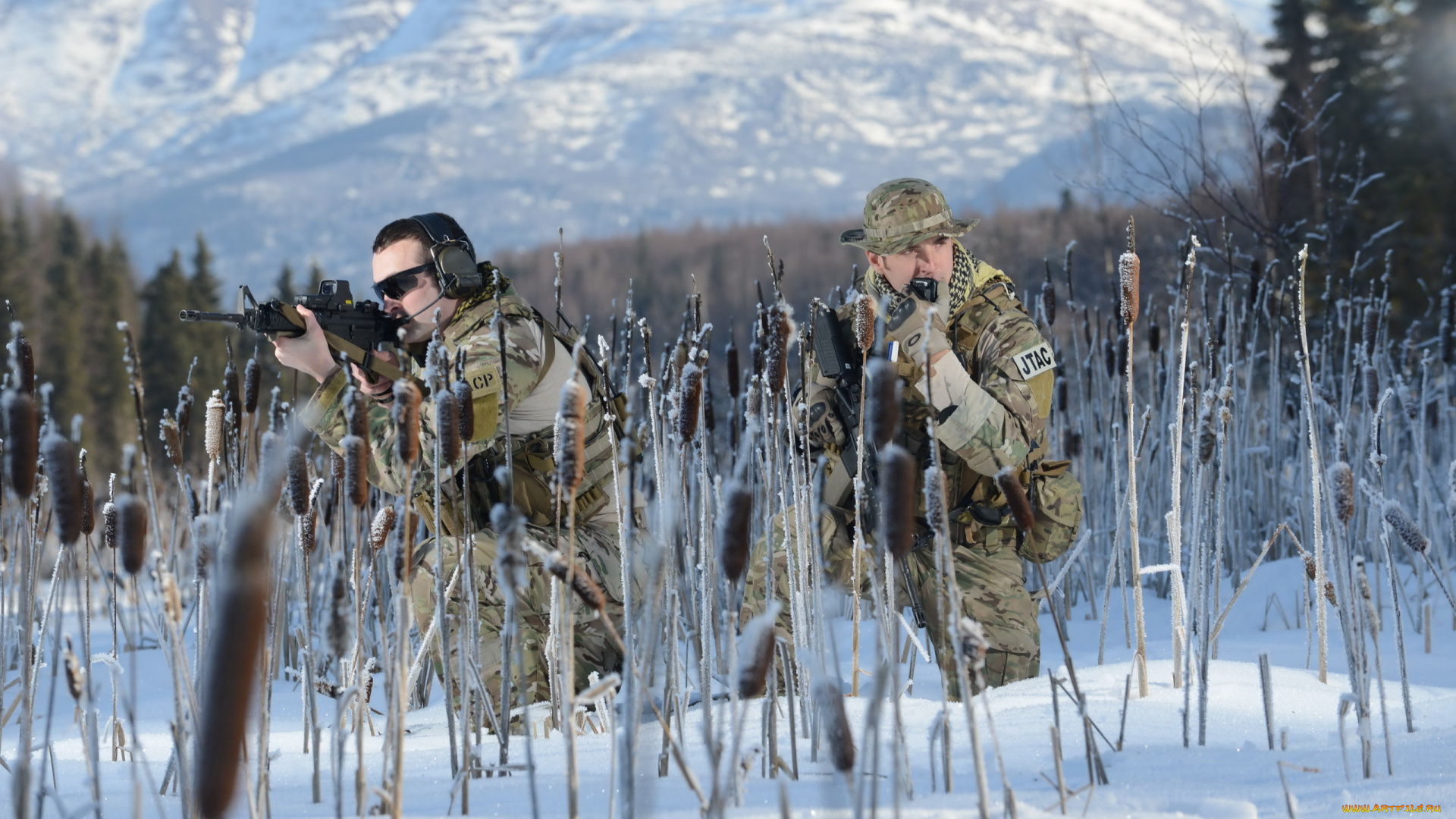 оружие, армия, спецназ, солдаты, зима
