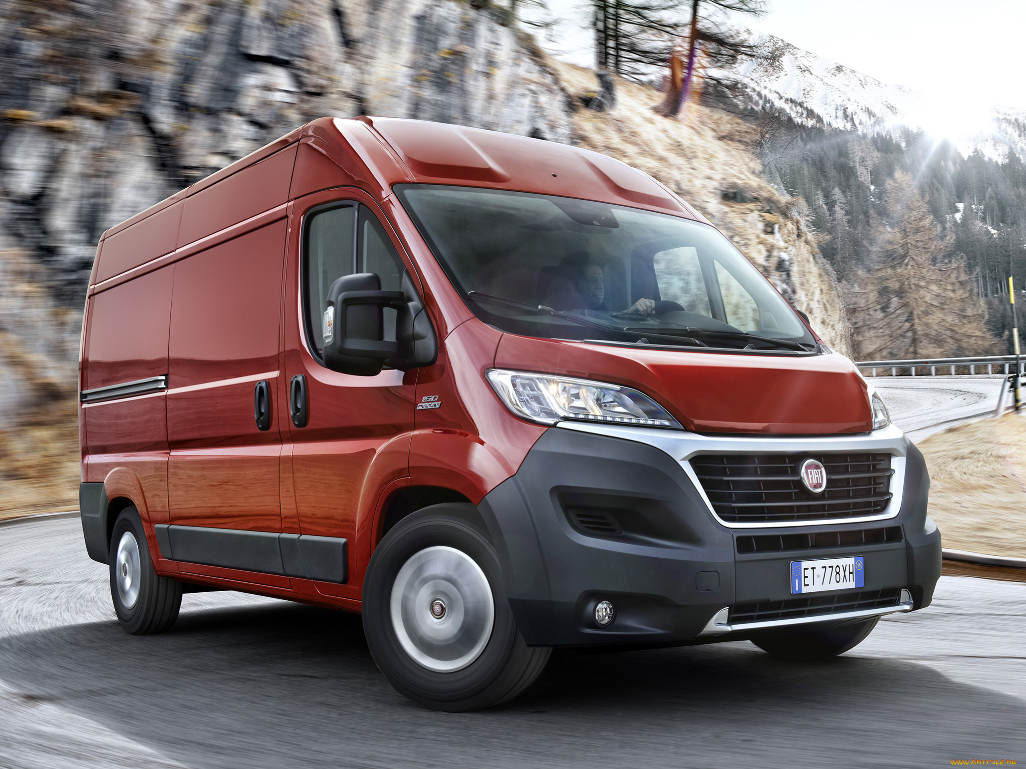 автомобили, fiat, 2014г, van, ducato, l3h2, красный