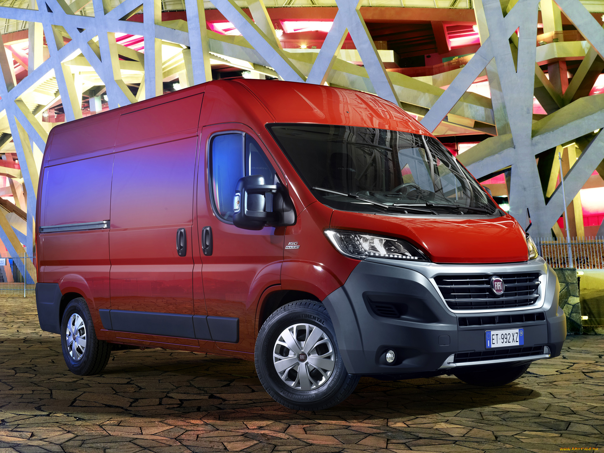 автомобили, fiat, l3h2, ducato, 2014г, красный, van