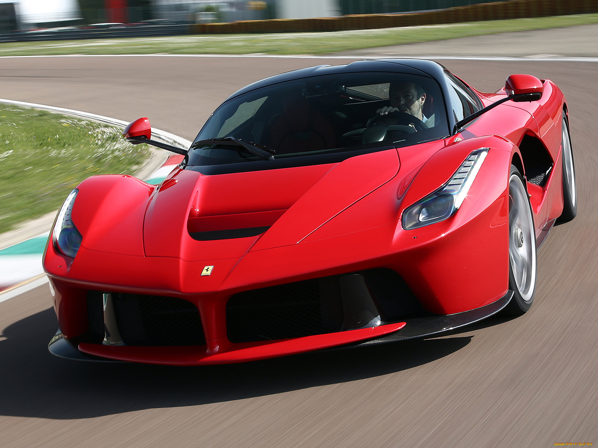 спорт, автоспорт, трек, гонка, скорость, красный, laferrari