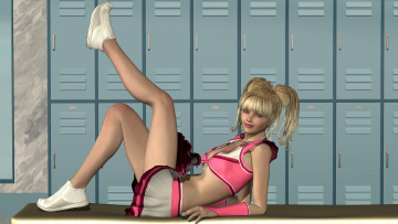 Картинка 3д+графика people+ люди улыбка взгляд девушка