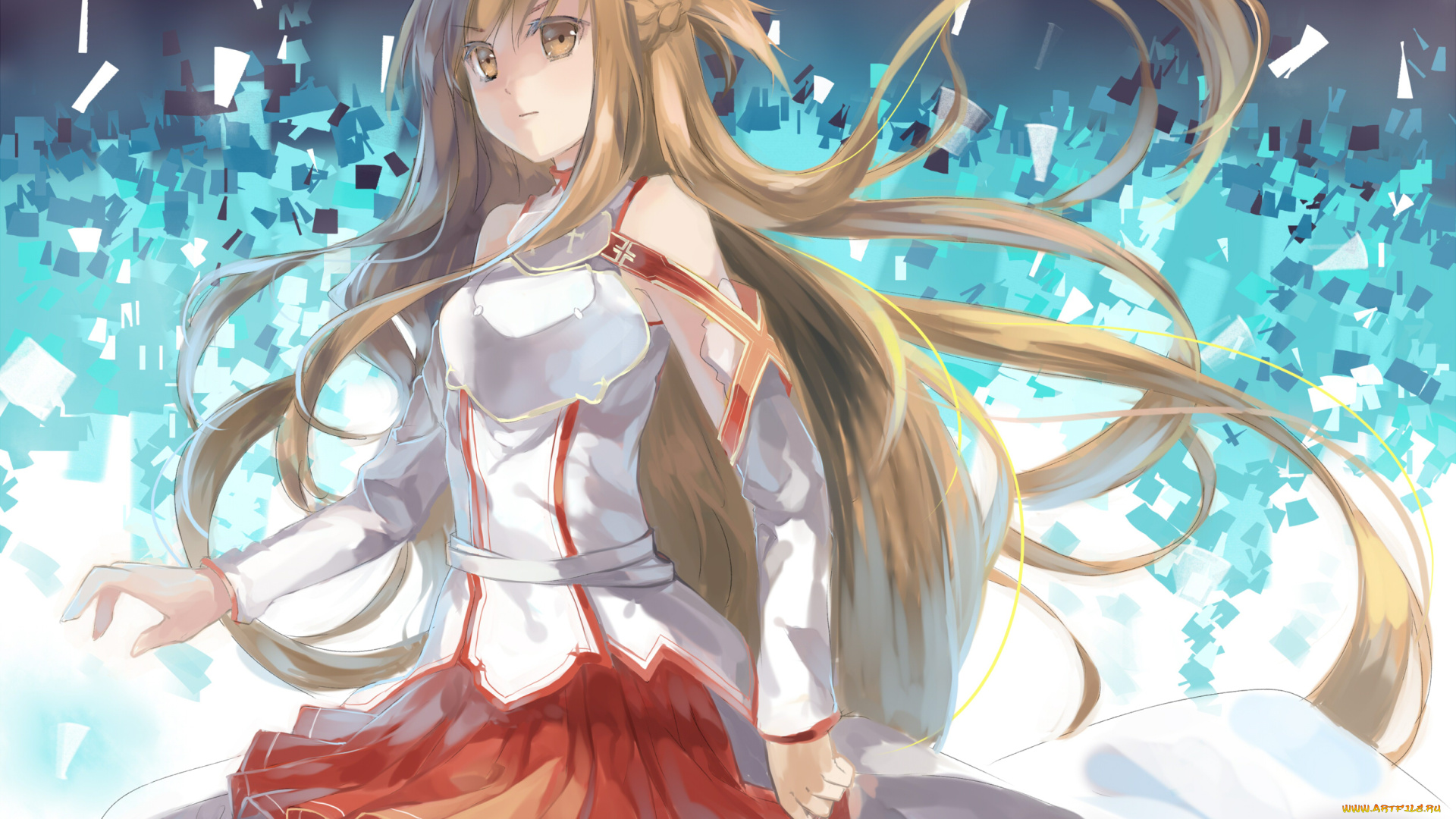 аниме, sword, art, online, арт, асуна, yuuki, asuna, xinta, sword, art, online