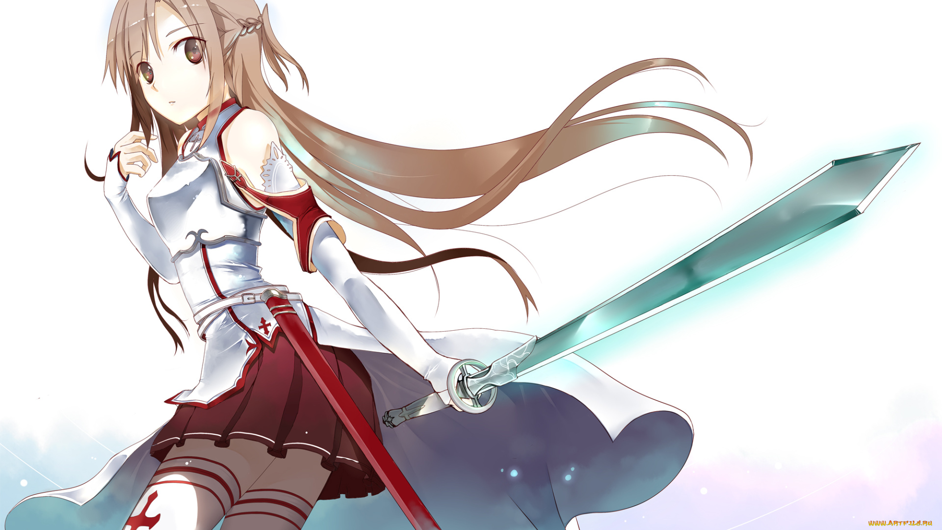 аниме, sword, art, online, yuuki, asuna, sword, art, online, асуна, komori