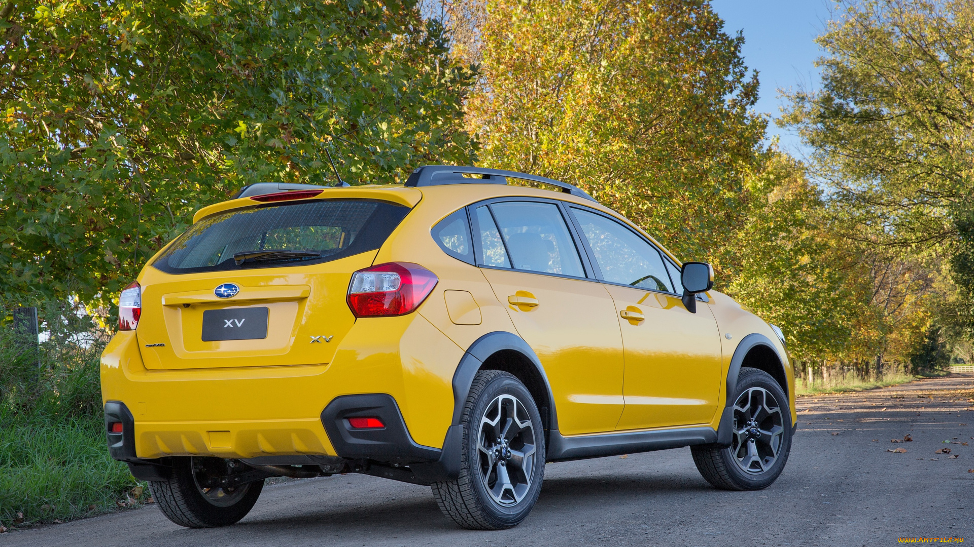 автомобили, subaru, желтая, 2015г, sunshine, yellow, xv