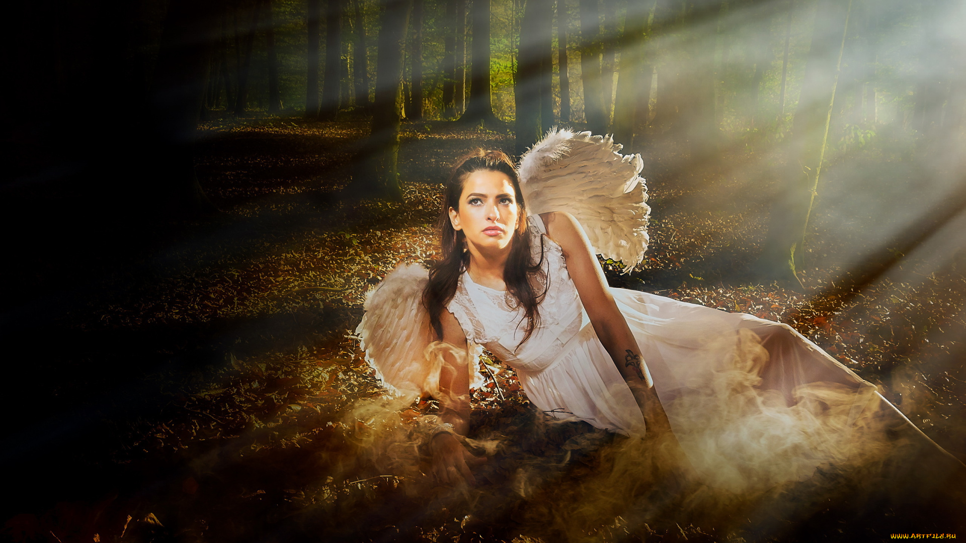 девушки, -unsort, , креатив, свет, ангел, девушка