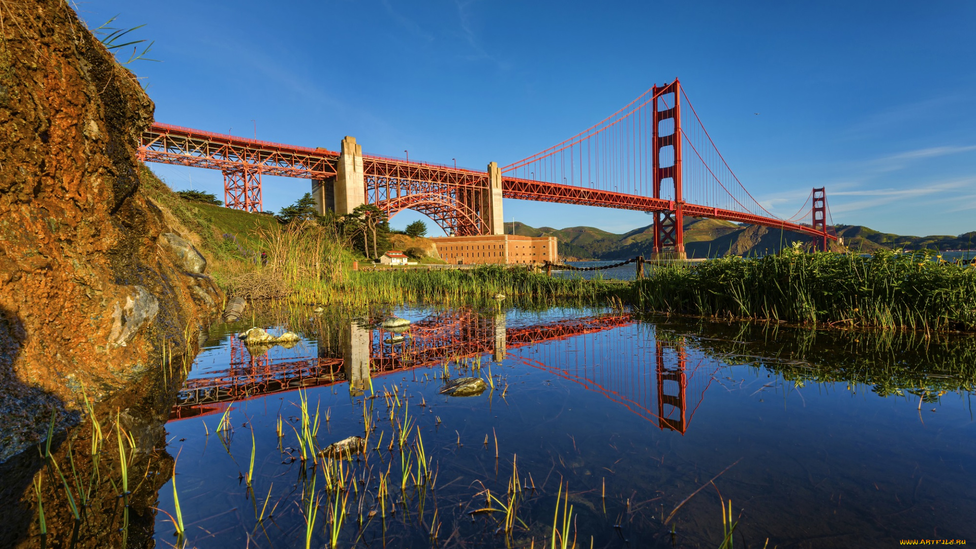 golden, gate, bridge, города, -, мосты, мост, арочный