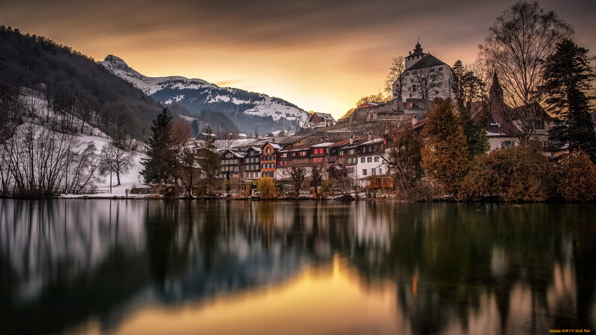 города, -, католические, соборы, , костелы, , аббатства, werdenberg, castle, швейцария, верденберг