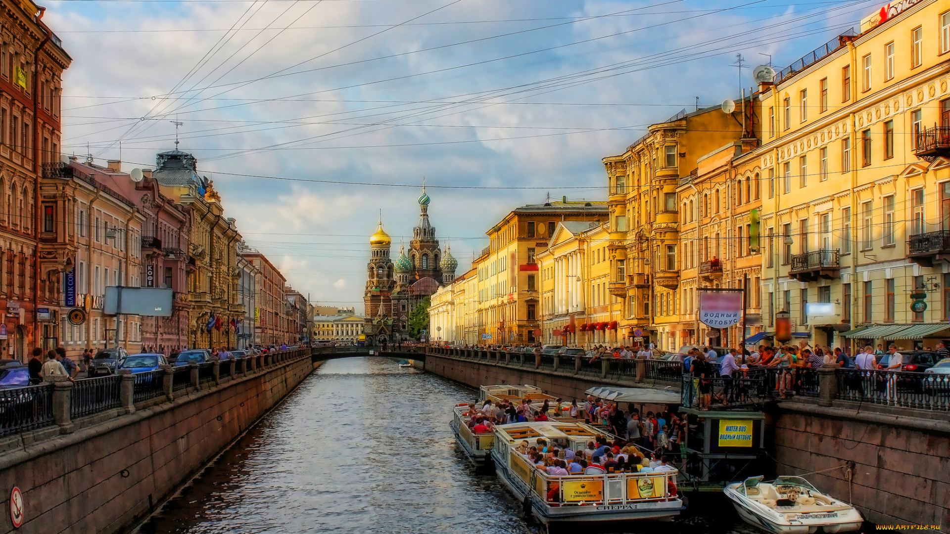 санкт-петербург, города, , петергоф, , россия, собор, набережная