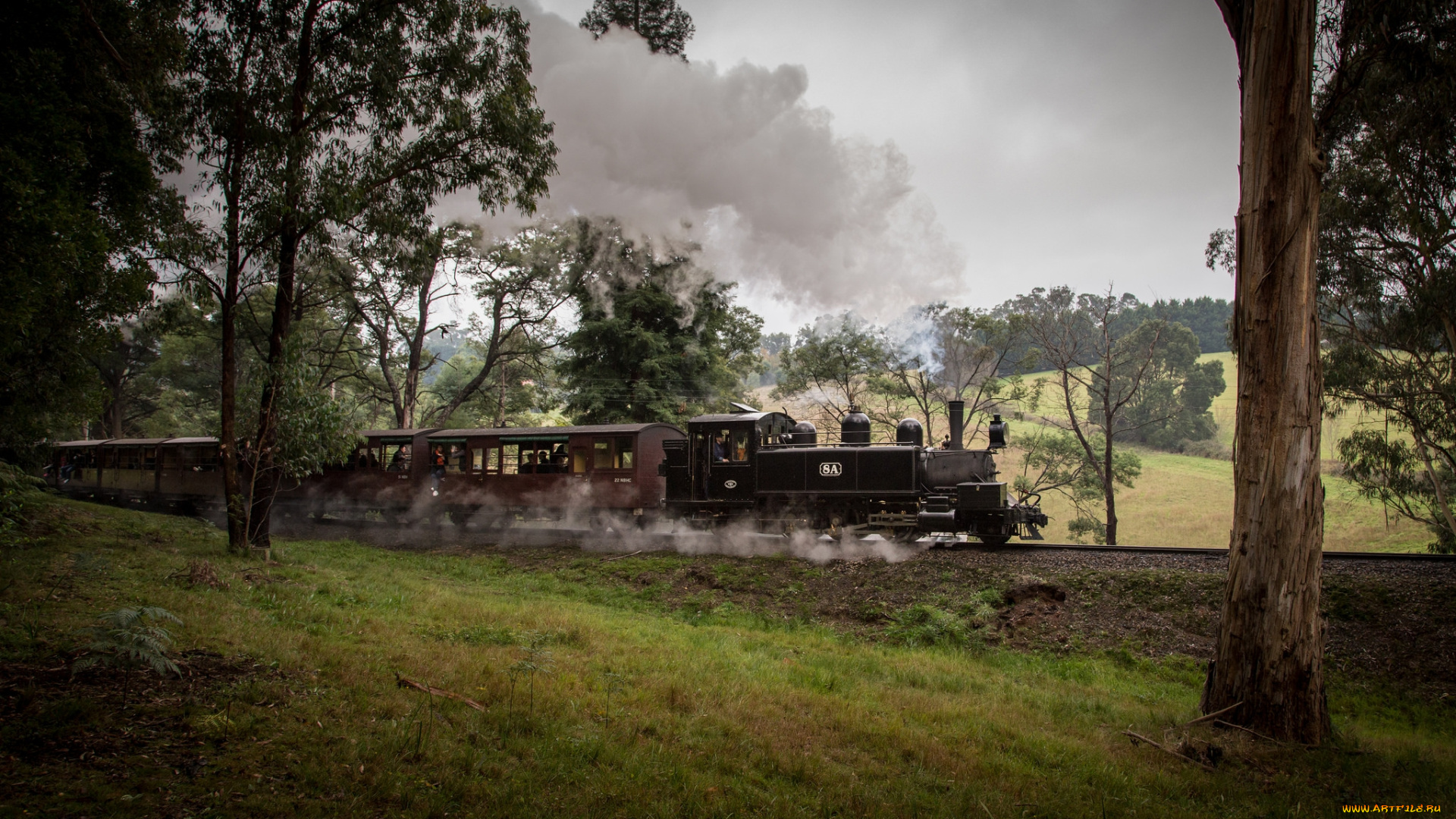 техника, паровозы, паровоз, рельсы, дорога, железная