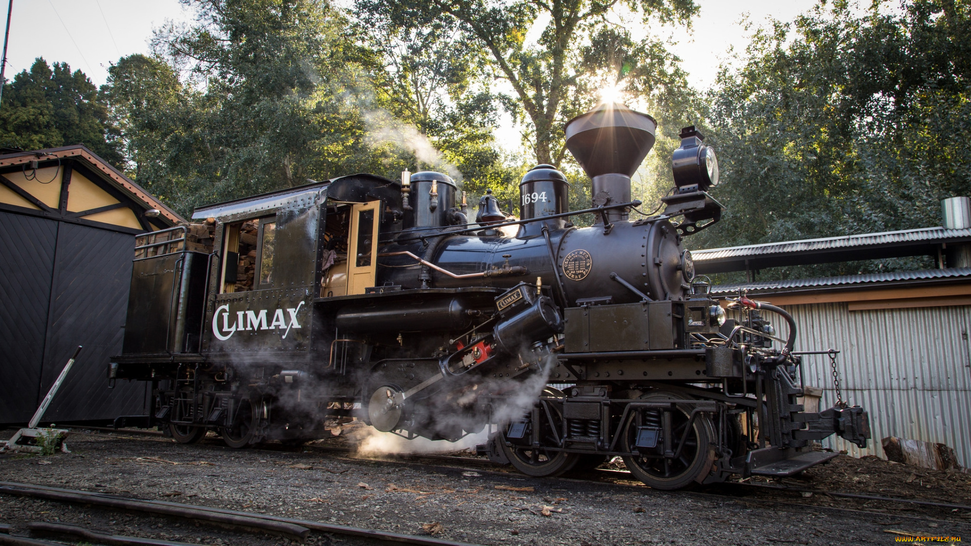 техника, паровозы, железная, дорога, рельсы, паровоз