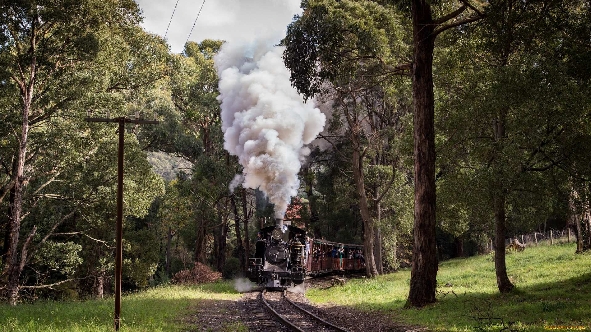 техника, паровозы, железная, дорога, рельсы, паровоз