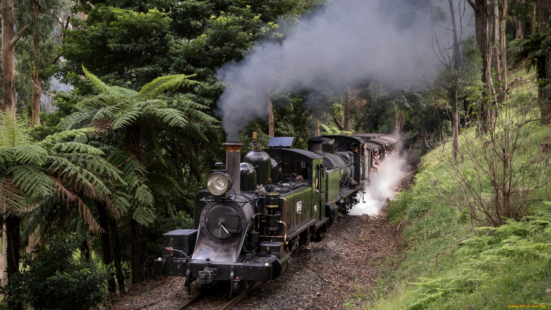 техника, паровозы, железная, дорога, рельсы, паровоз