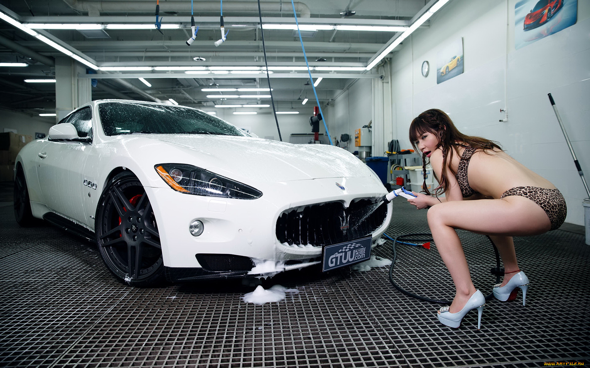 автомобили, -авто, с, девушками, девушка, взгляд, фон, автомобиль, азиатка