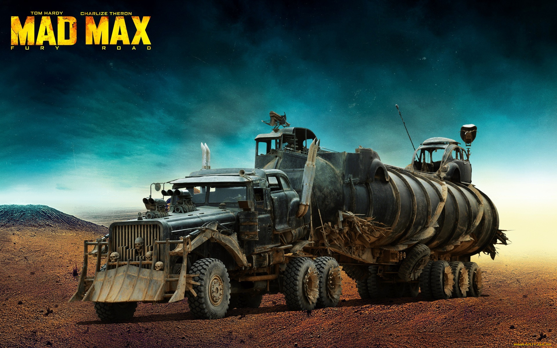 кино, фильмы, mad, max, , fury, road, грузовик, постапокалипсис, mad, max, fury, road, безумный, макс, дорога, ярости, пустыня, the, war, rig, черепа