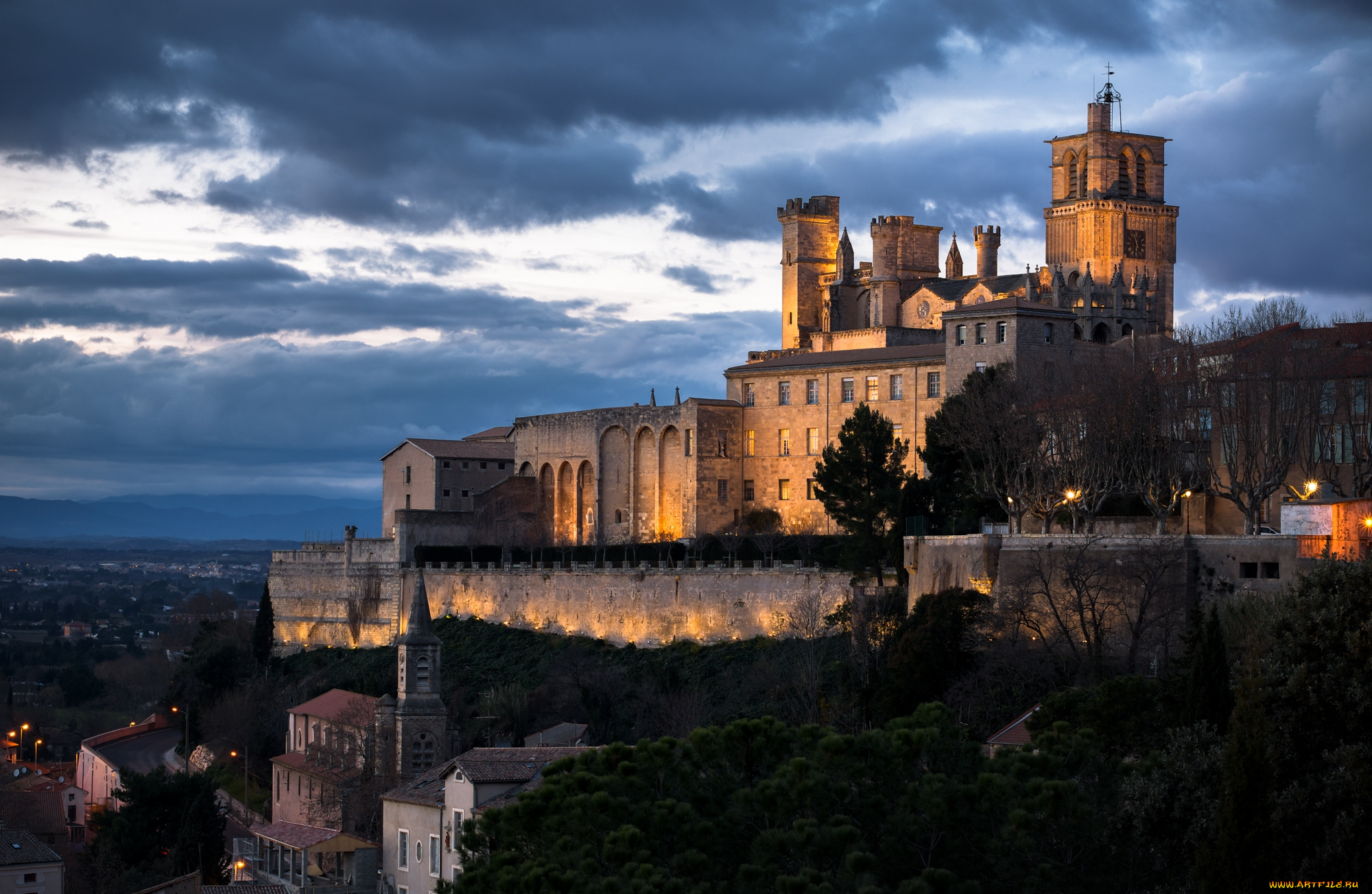 сен-назер, города, -, дворцы, , замки, , крепости, сумрак, крепость, панорама