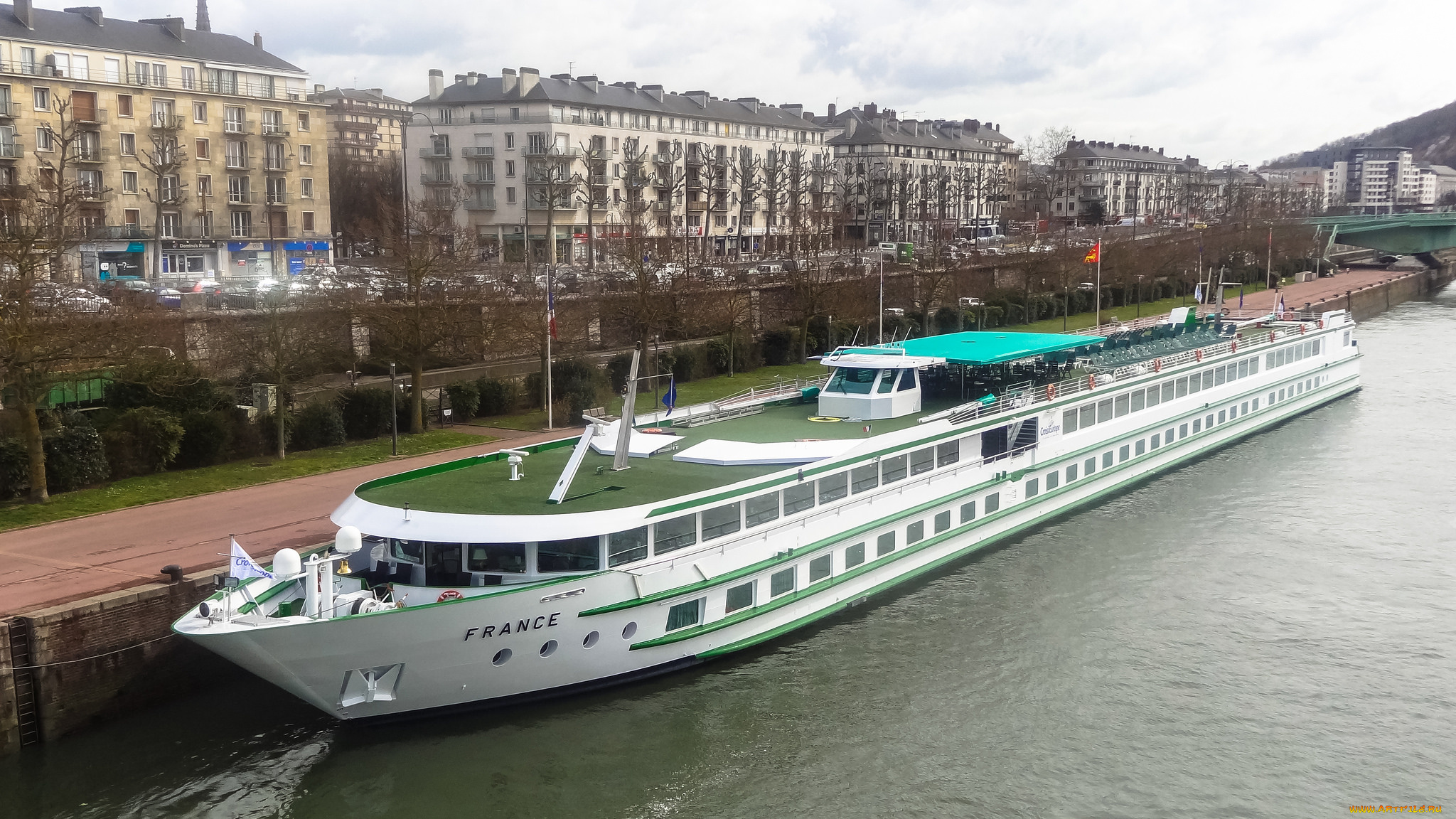 france, корабли, теплоходы, пристань, судно, прогулочное, река