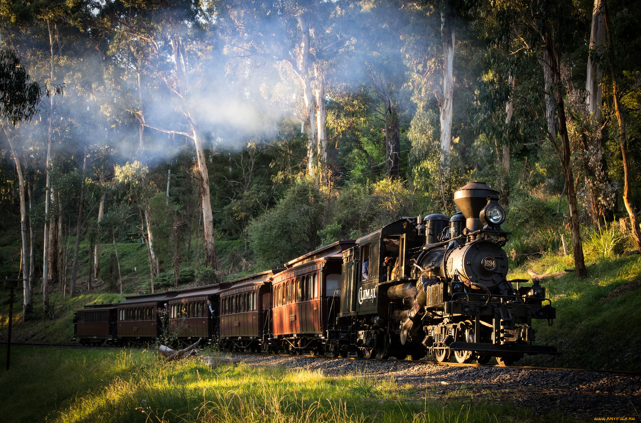 техника, паровозы, железная, дорога, рельсы, паровоз