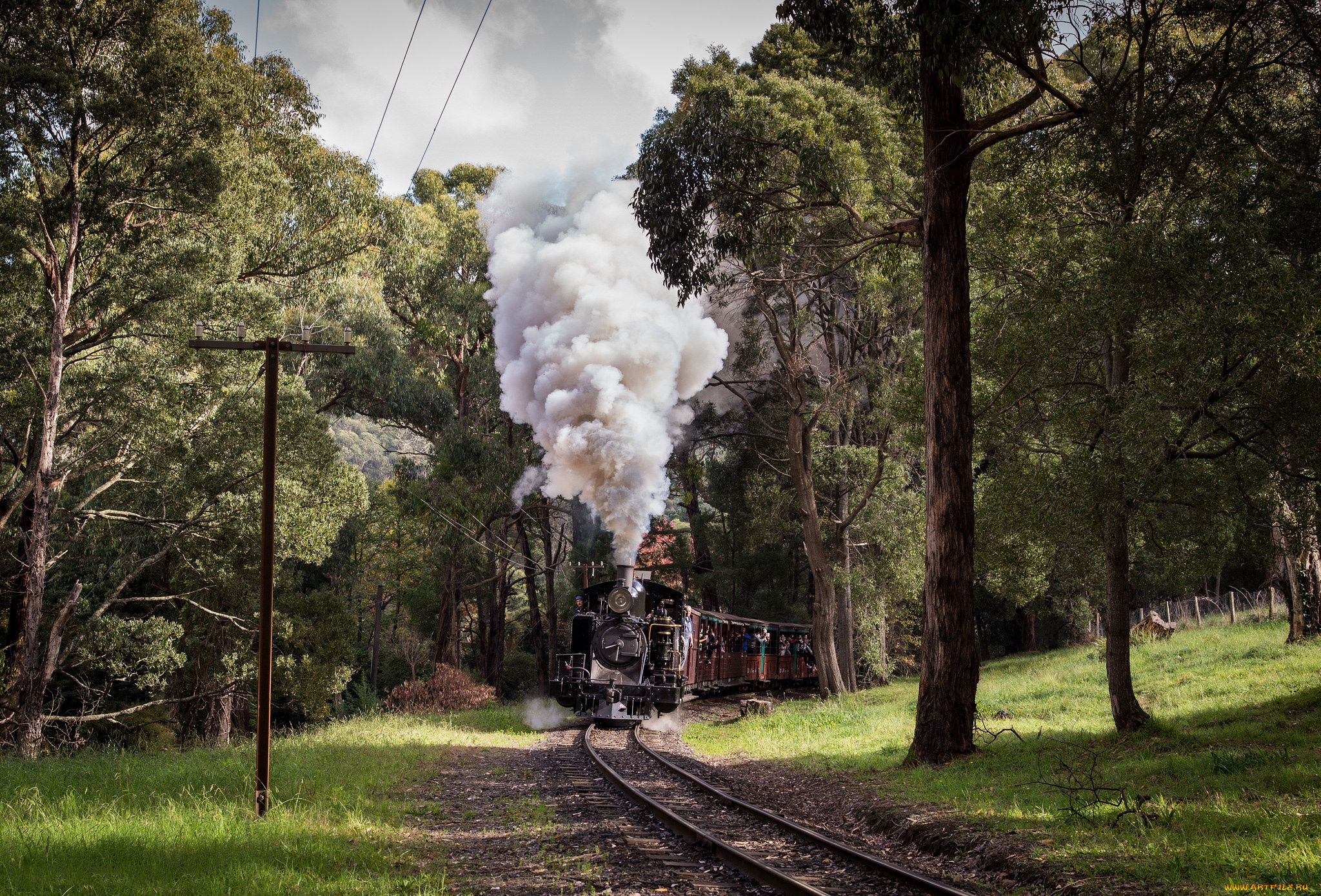 техника, паровозы, железная, дорога, рельсы, паровоз