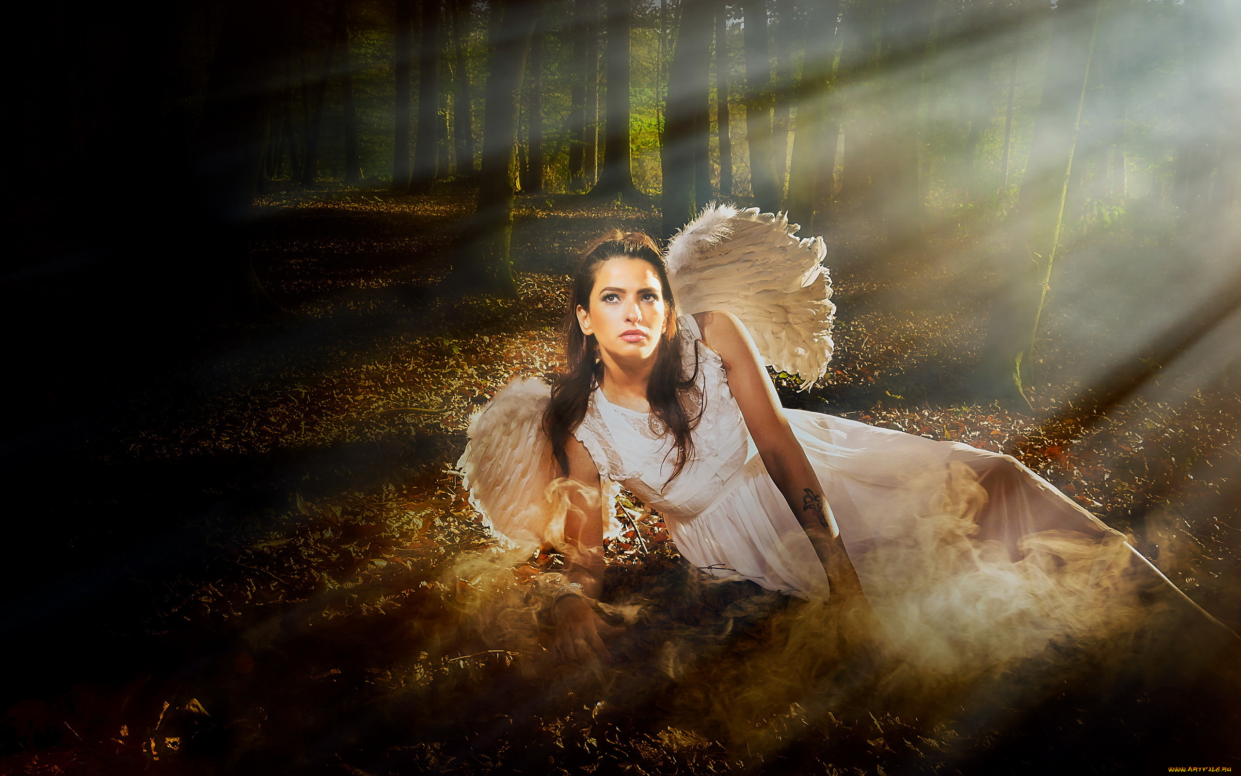 девушки, -unsort, , креатив, свет, ангел, девушка