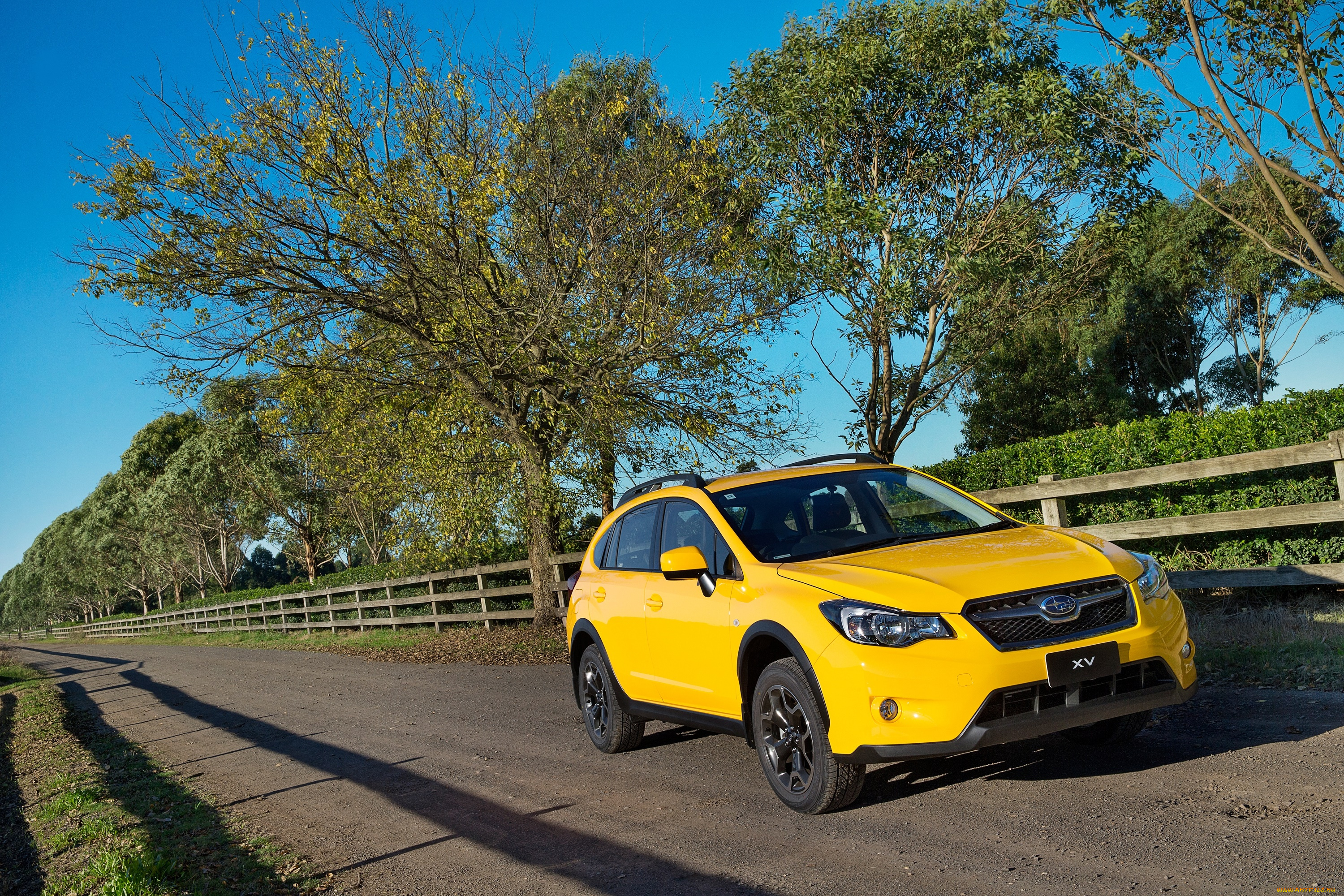 автомобили, subaru, желтая, 2015г, sunshine, yellow, xv
