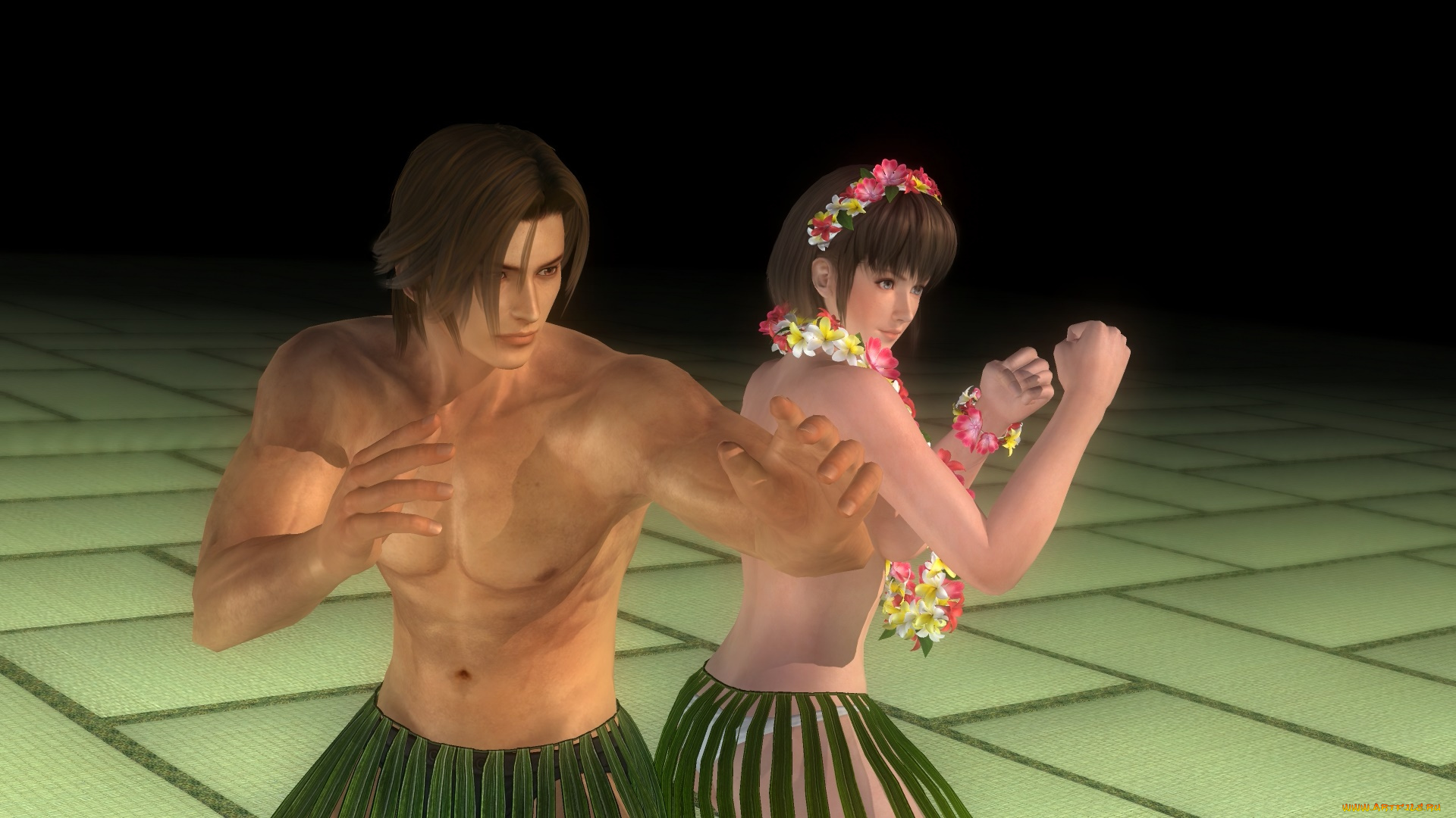 3д, графика, аниме, , anime, девушка, взгляд, фон, парень, поза