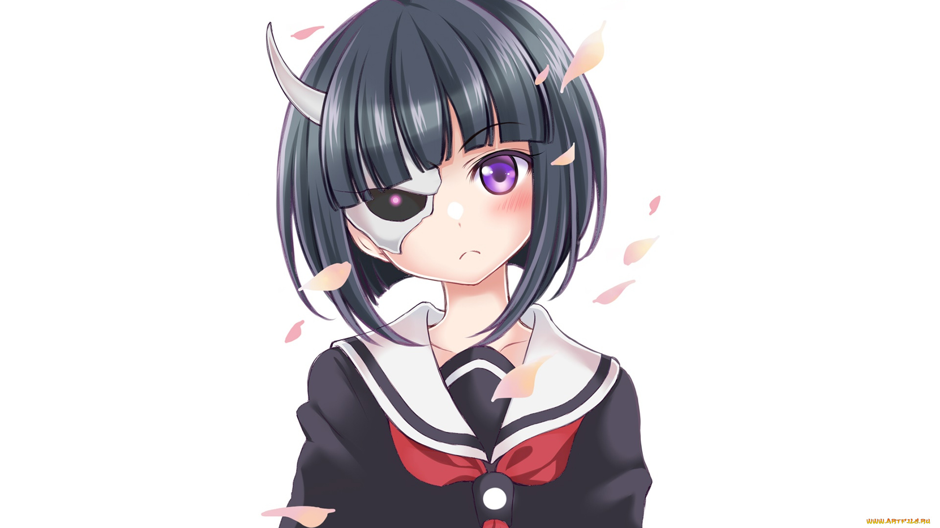 аниме, busou, shoujo, machiavellianism, девушка, фон, взгляд