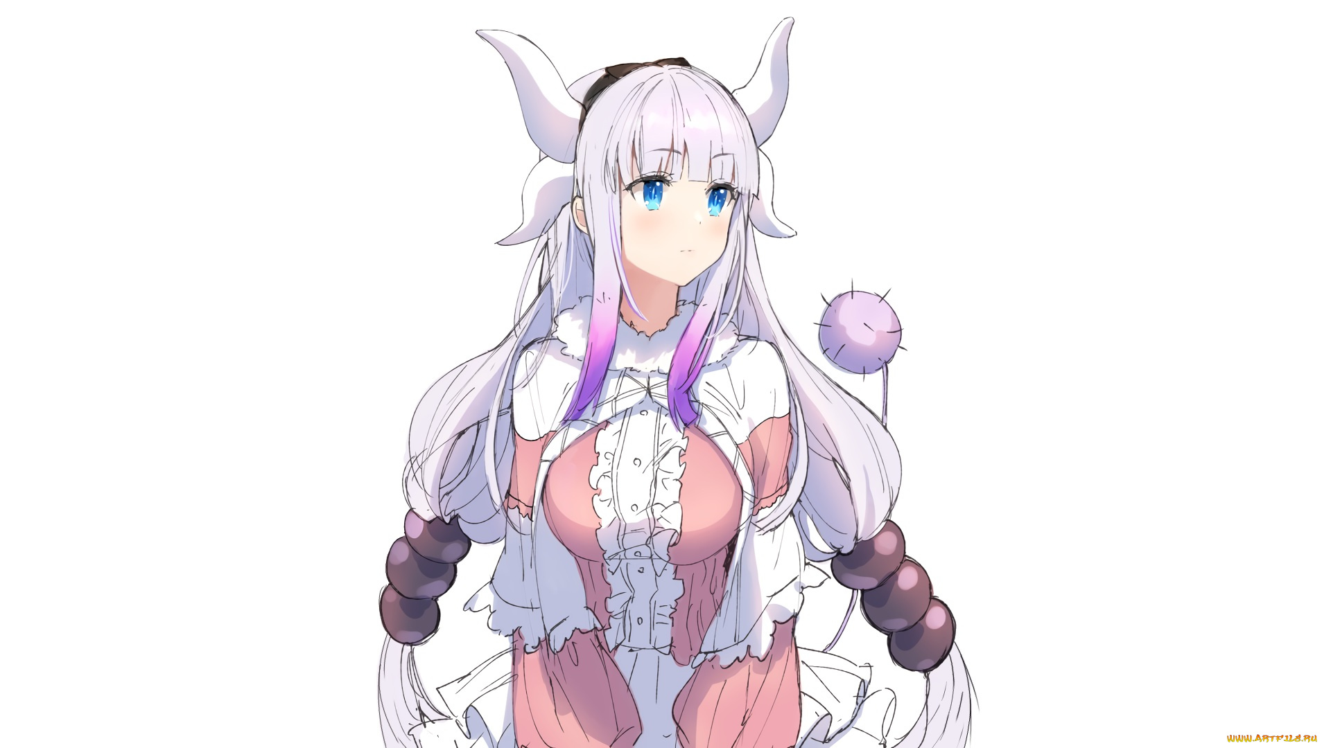 аниме, kobayashi-san, chi, no, maid, dragon, kamui, kanna