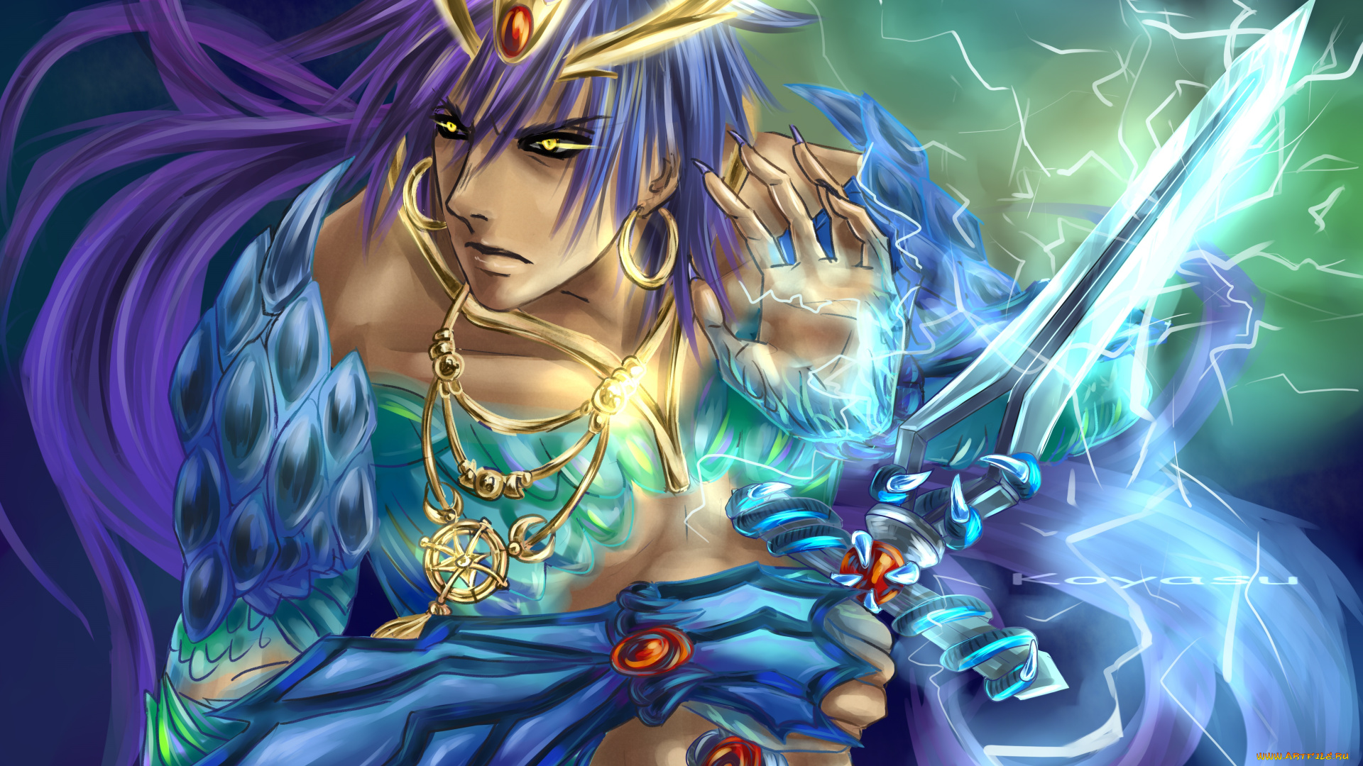 аниме, magi, the, labyrinth, of, magic, взгляд