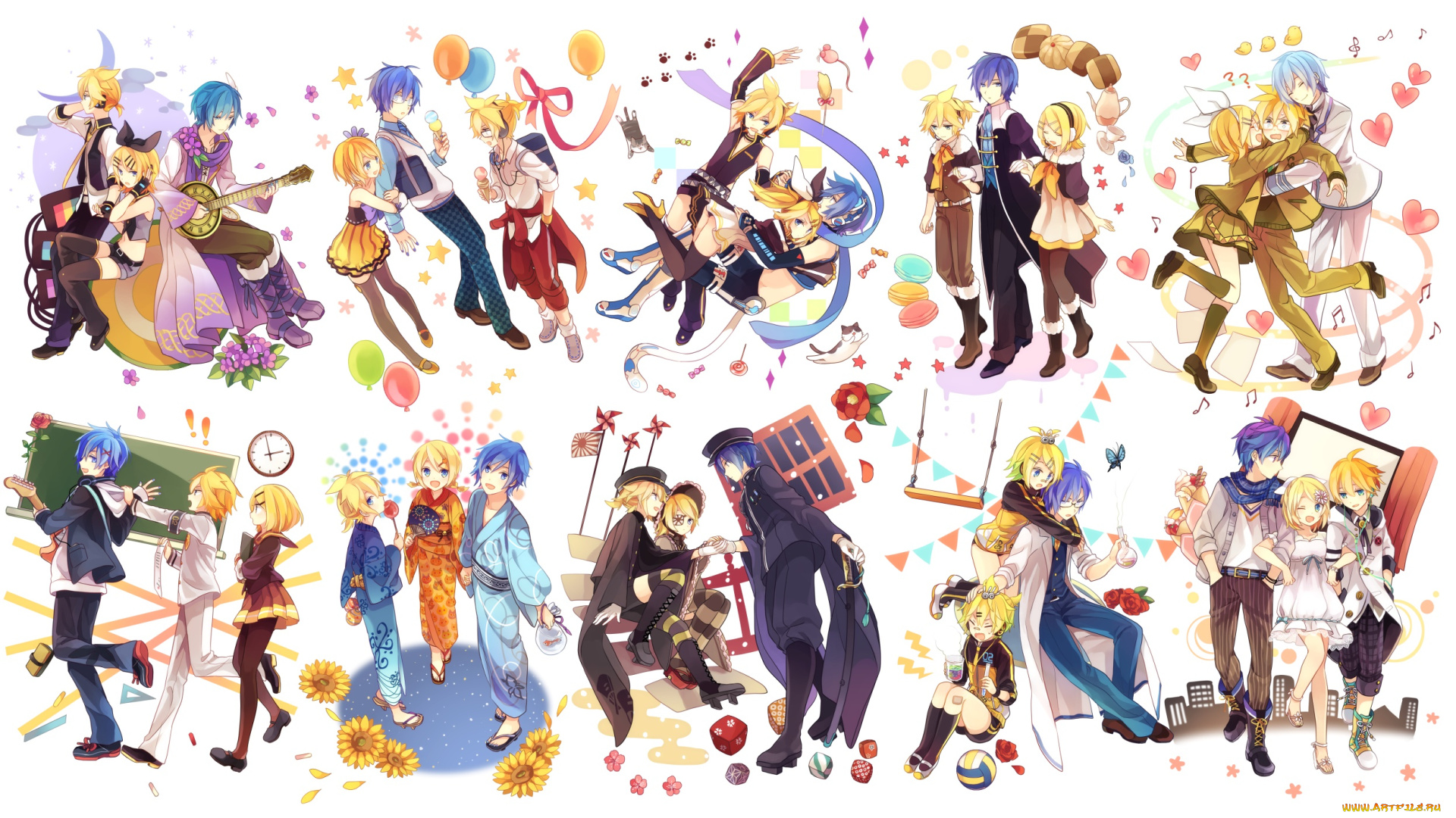 аниме, vocaloid, персонажи