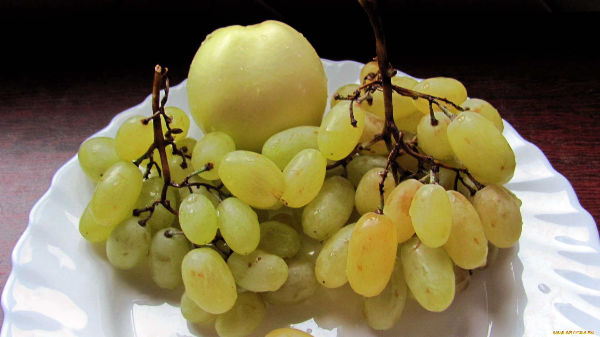 еда, фрукты, , ягоды, яблоко, виноград