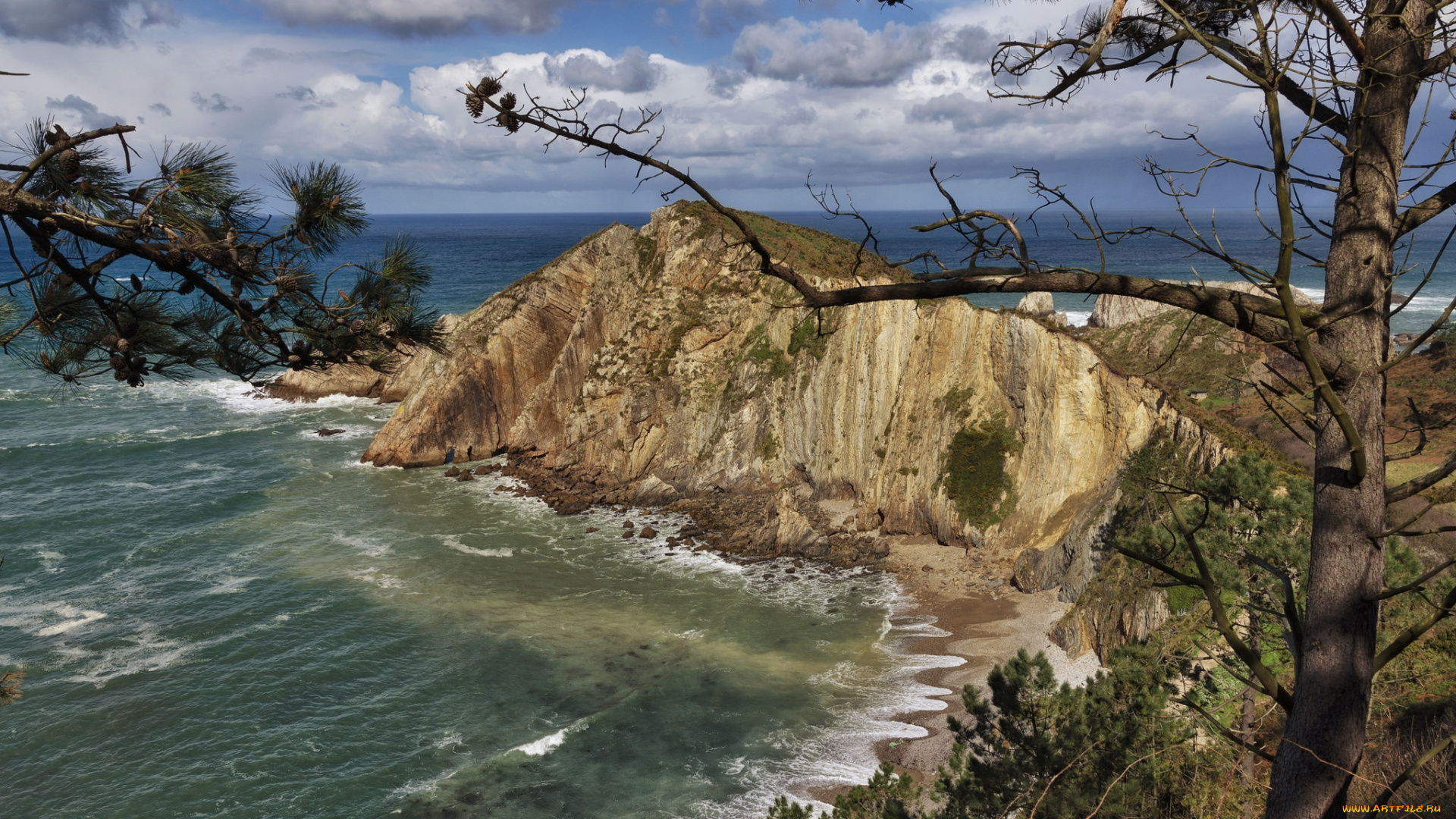 природа, побережье, берег, море