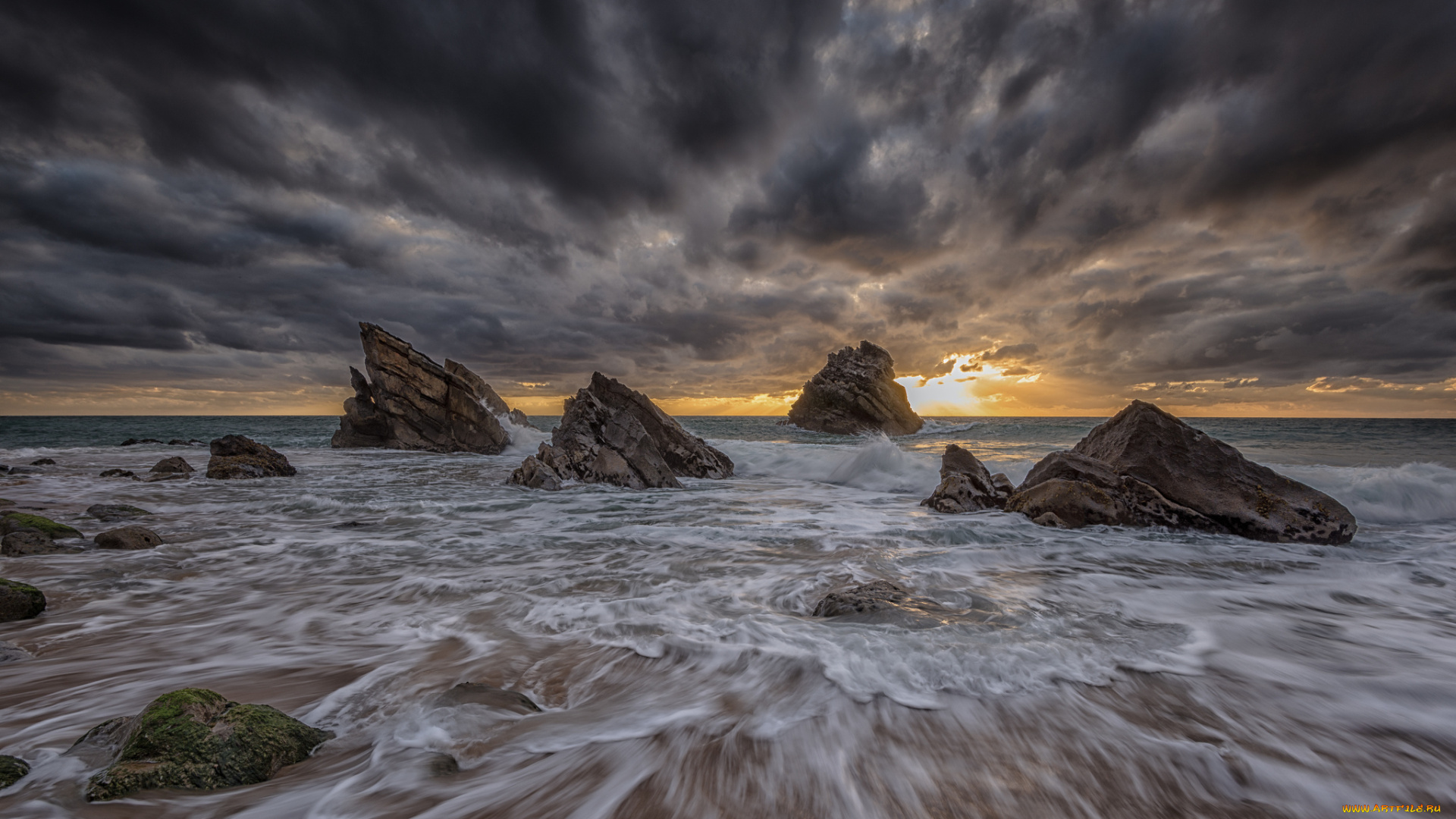 природа, побережье, берег, море