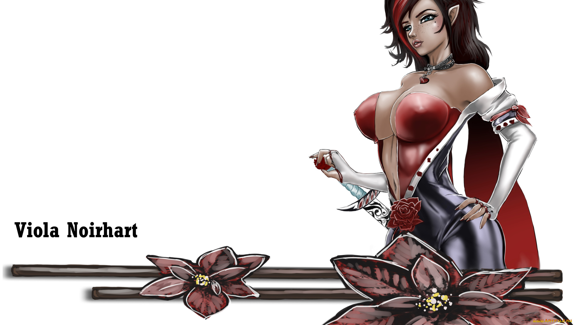 рисованное, комиксы, униформа, фон, девушка