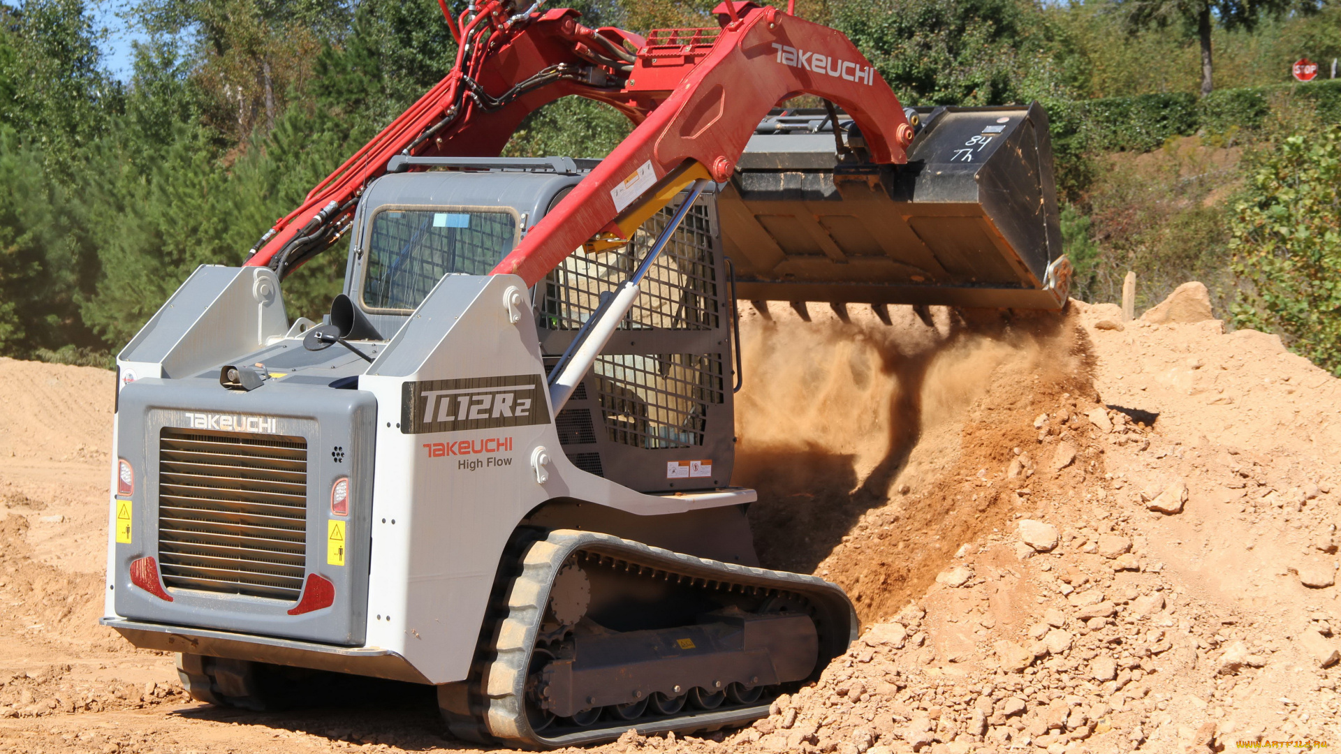 техника, фронтальные, погрузчики, takeuchi